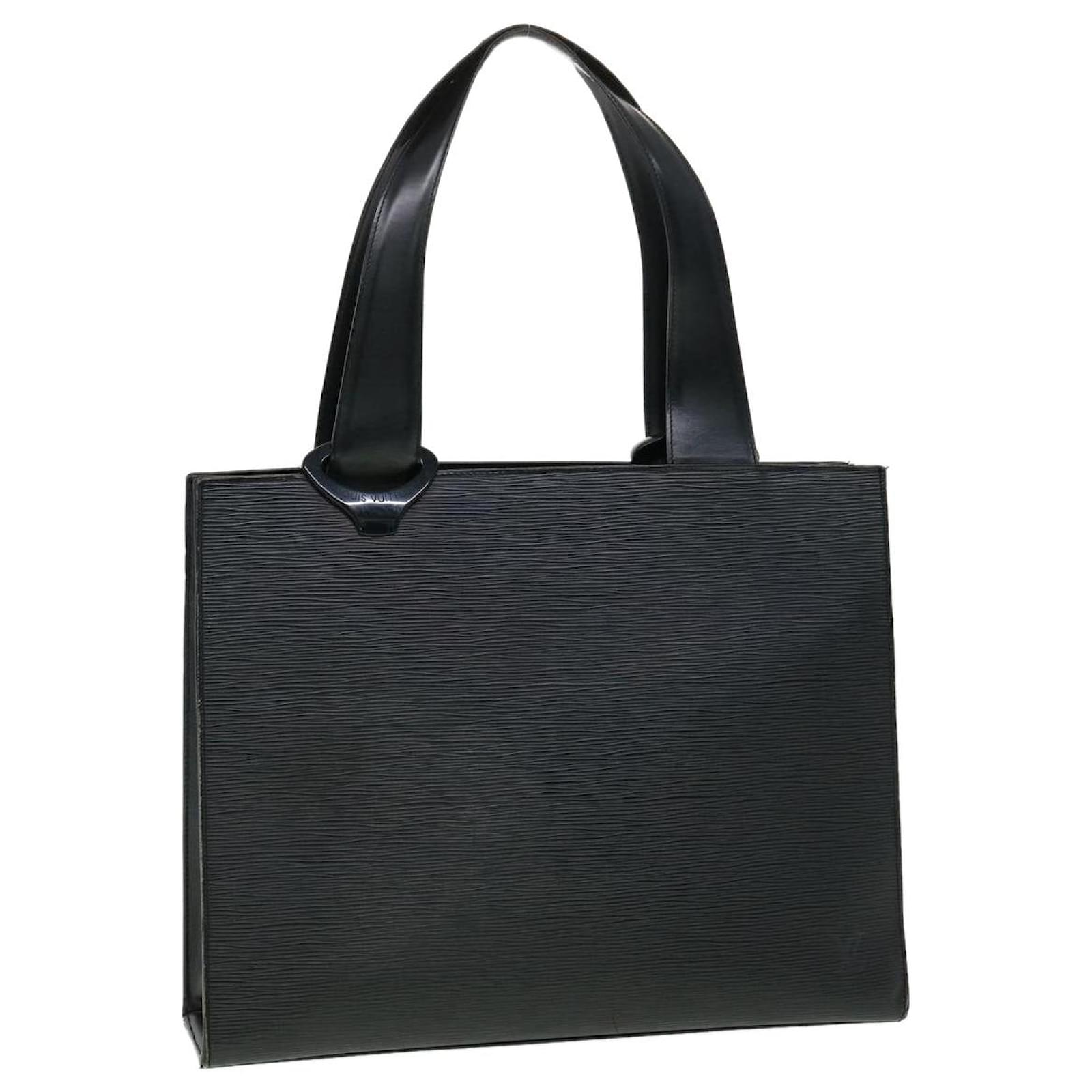 LOUIS VUITTON Epi Gemeaux Tote Bag Black M52452 LV Auth bs2084 Leather ...