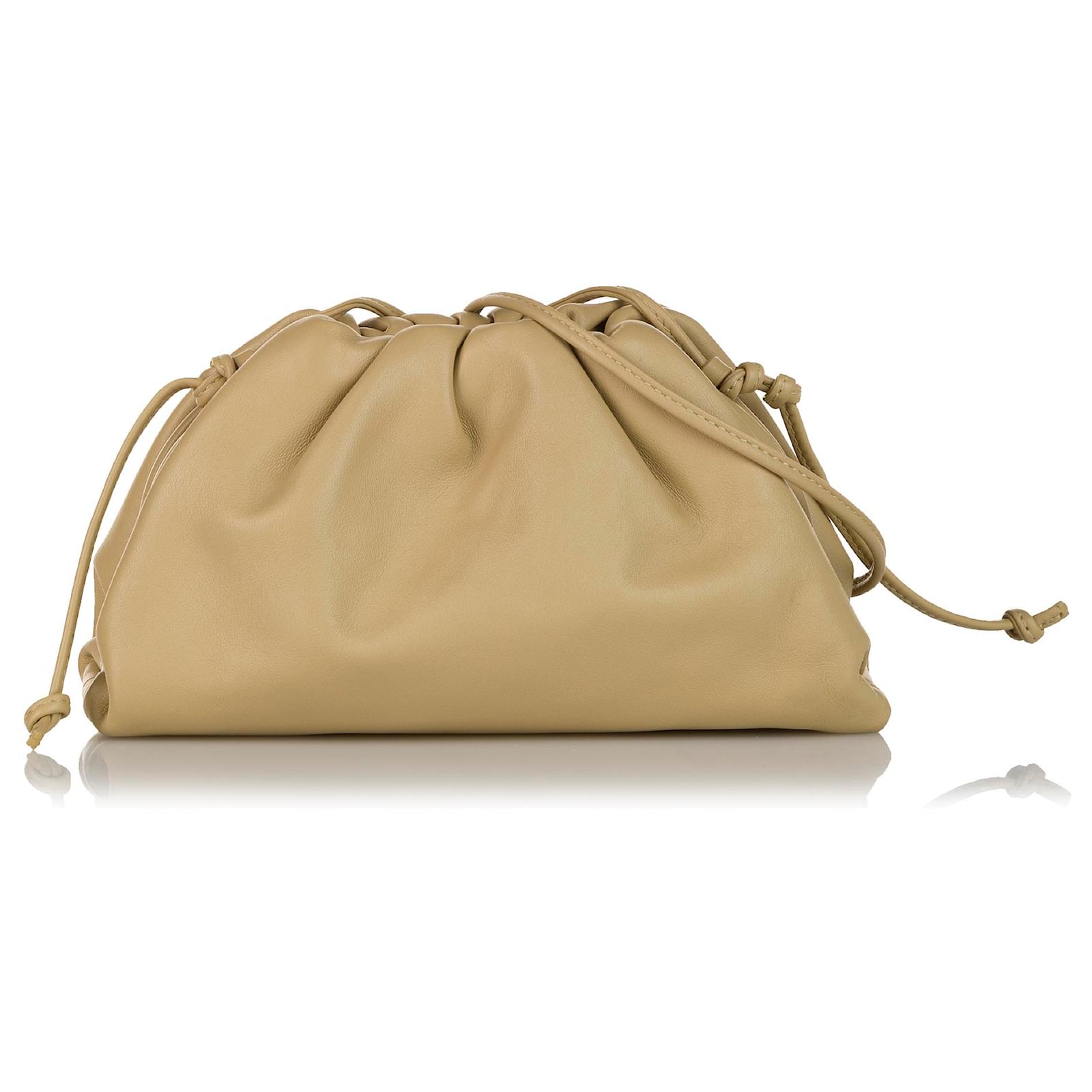 Bottega Veneta Pouch Beige Bottega Mini Pouch Woven Woven Bottega