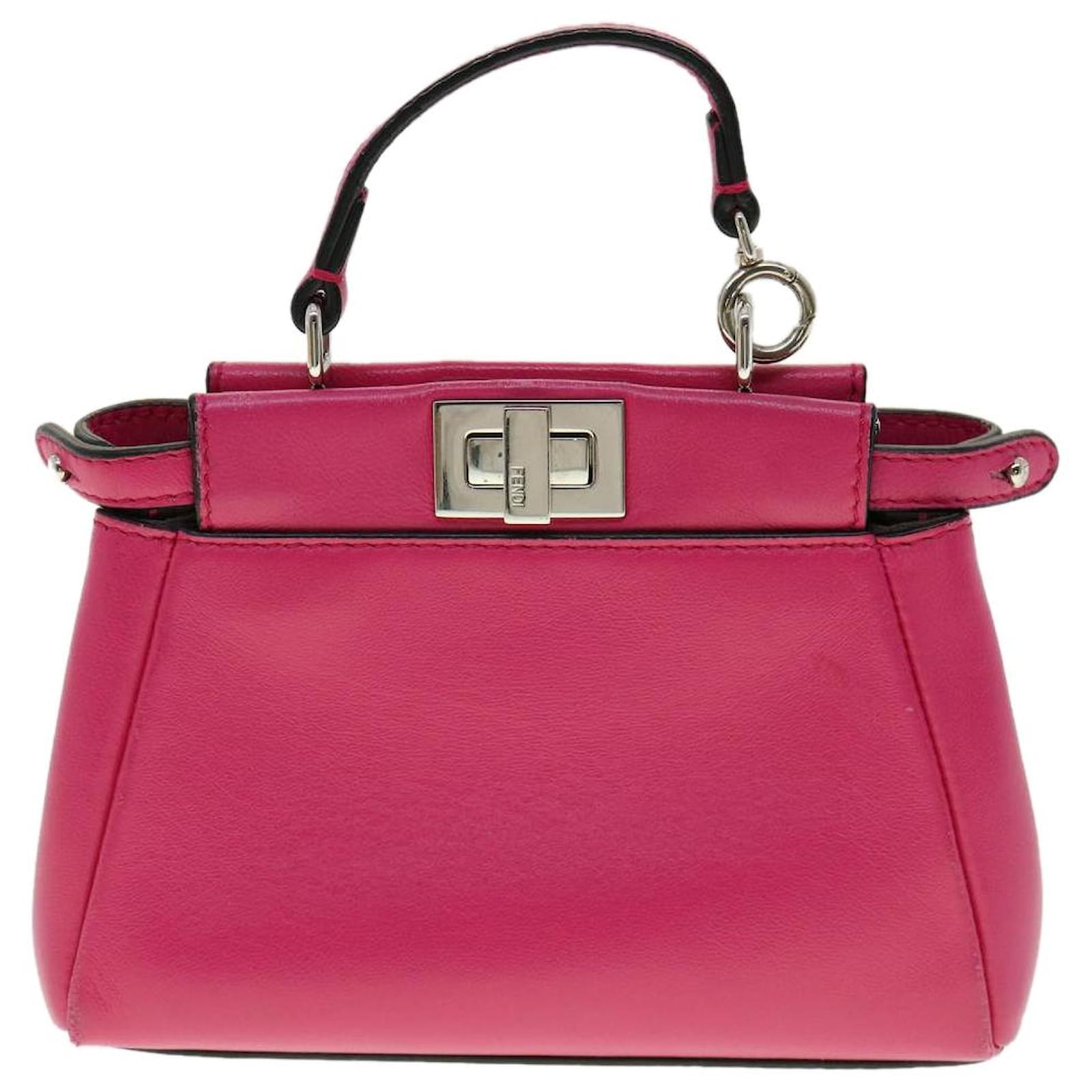 Fendi Peekaboo Fuschia Leather ref.653854 - Joli Closet