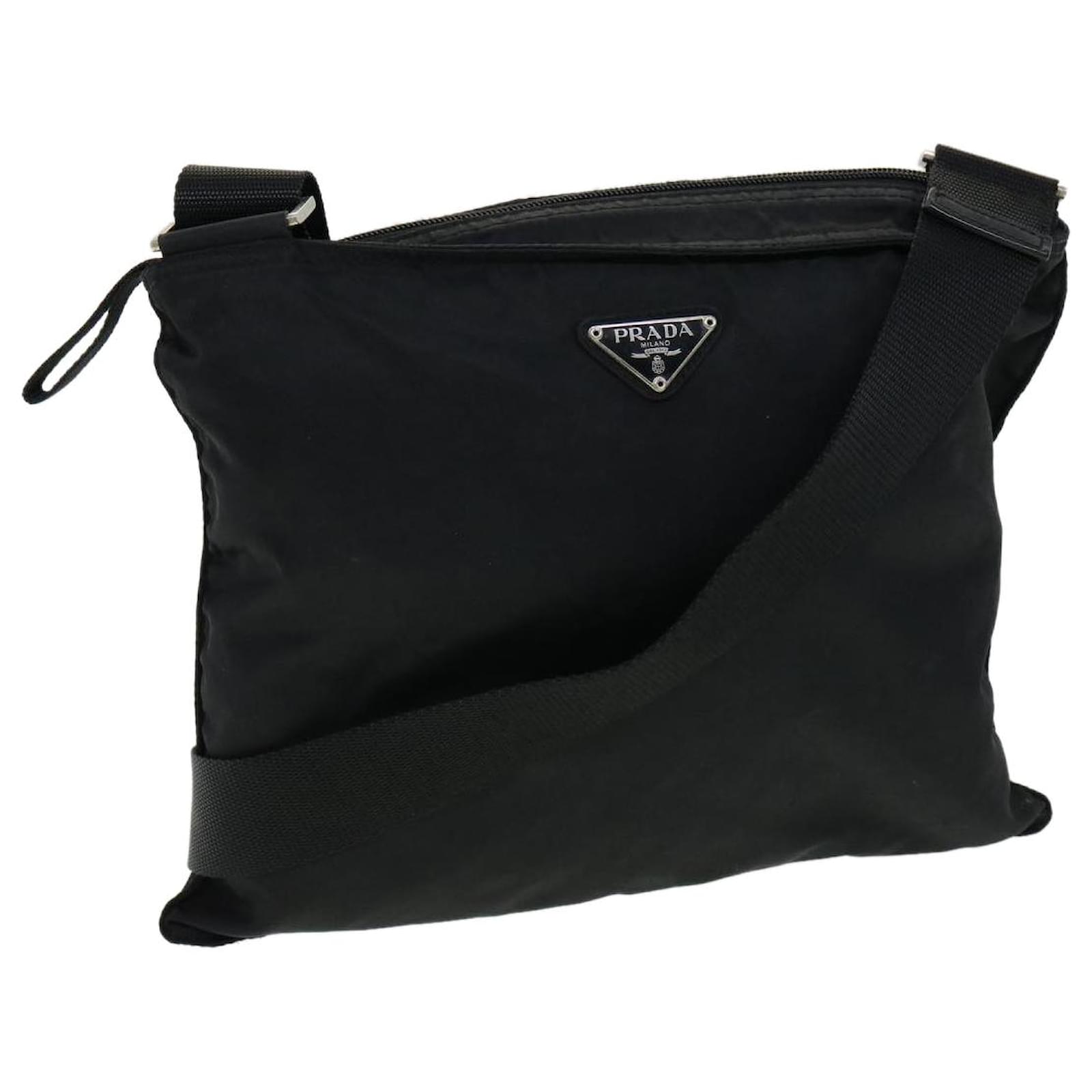 Prada Shoulder Bag Nylon Black Auth Ar7467 Ref.655190 - Joli Closet