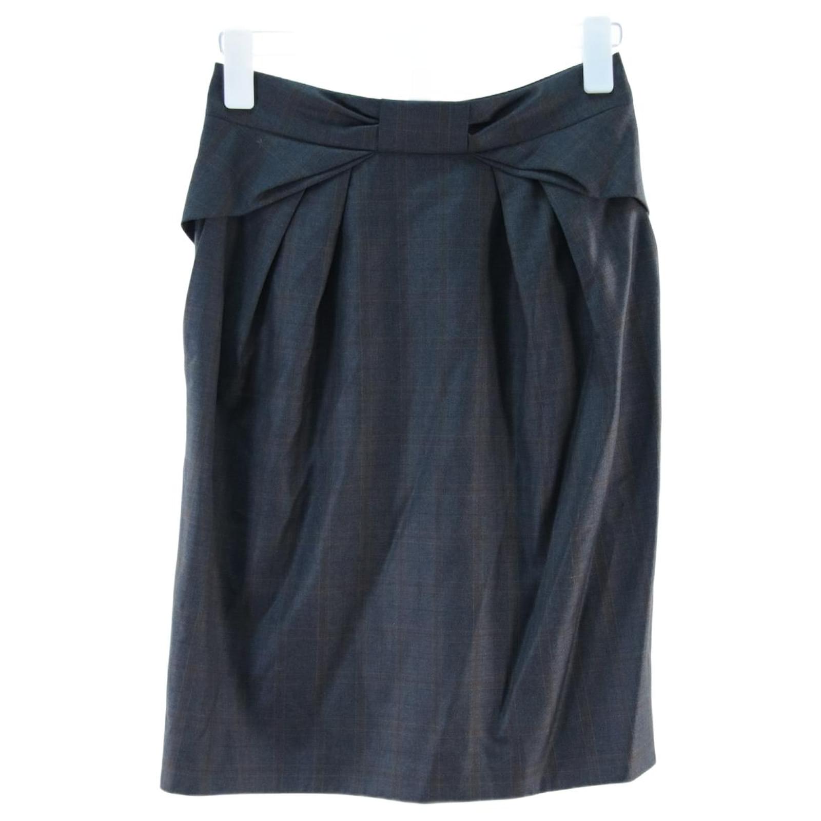 Jupe Kenzo 36 Laine Gris ref.655270 - Joli Closet