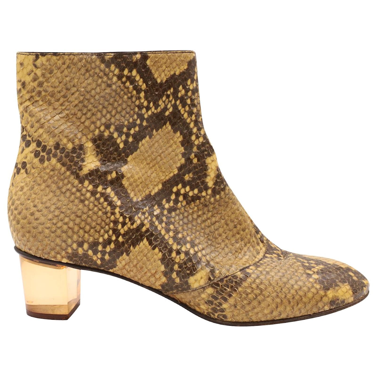 Dries van clearance noten snakeskin boots