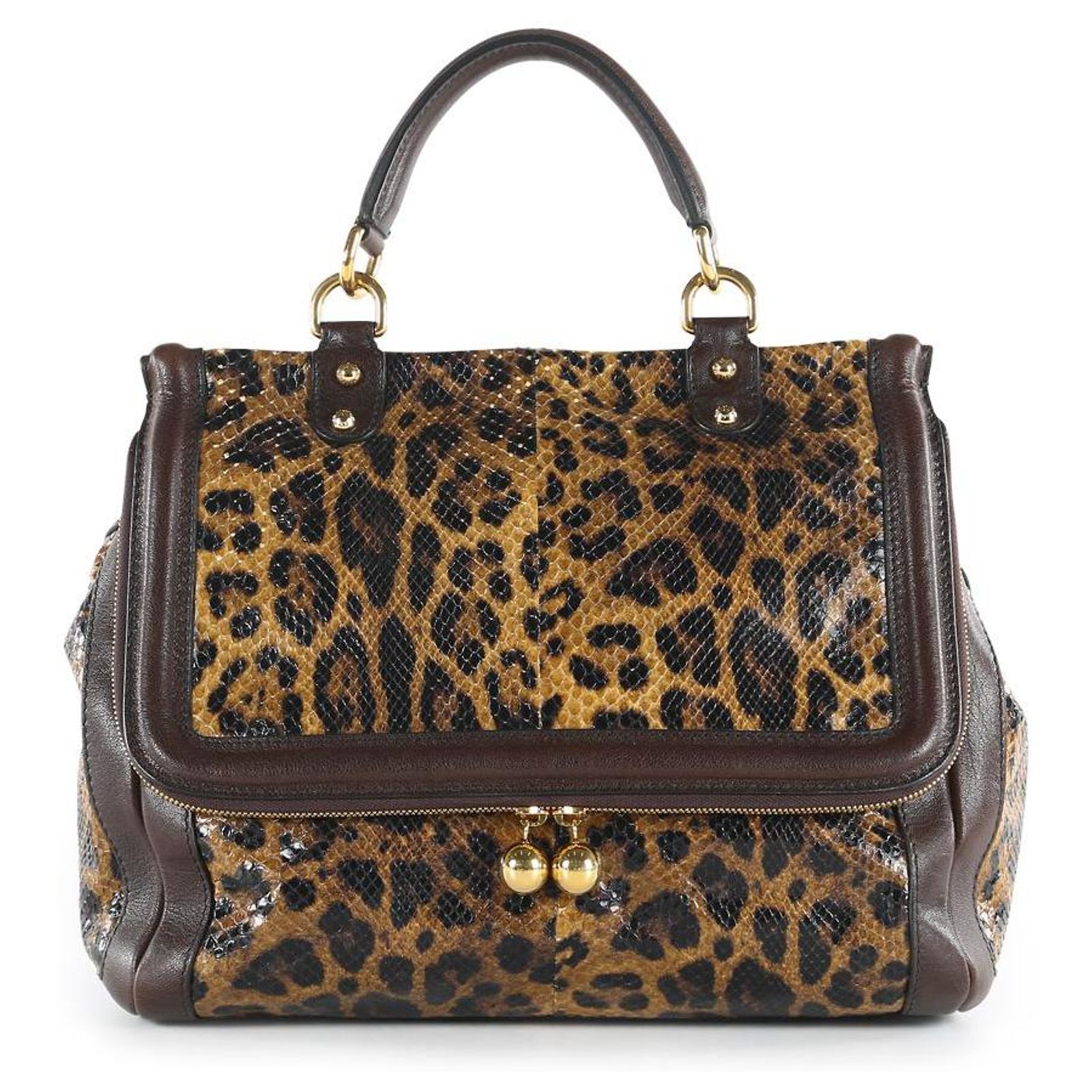 Dolce & Gabbana Leopard Python 2way Bag Dolce & Gabbana 