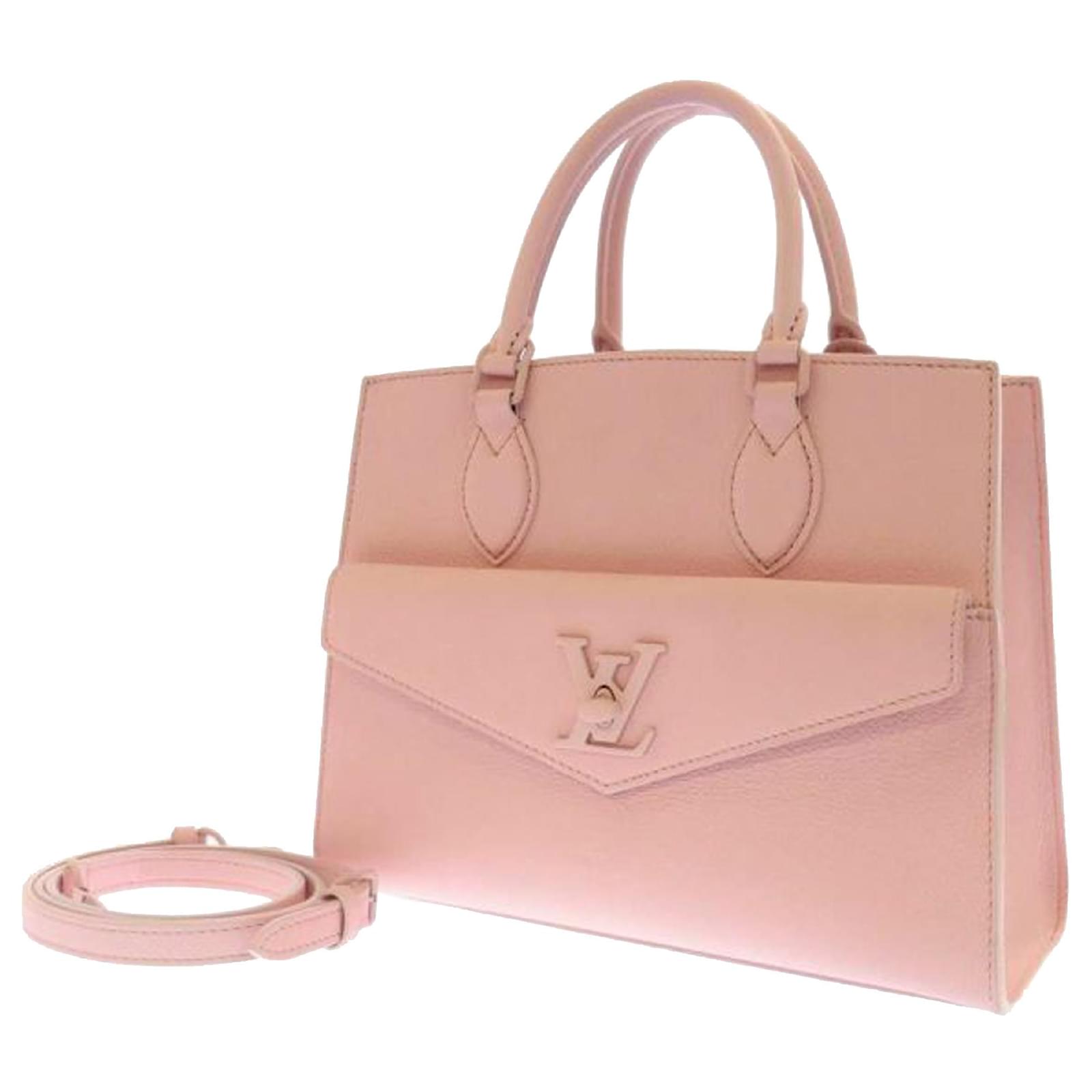 Louis Vuitton Pink LockMe Backpack Leather Pony-style calfskin ref