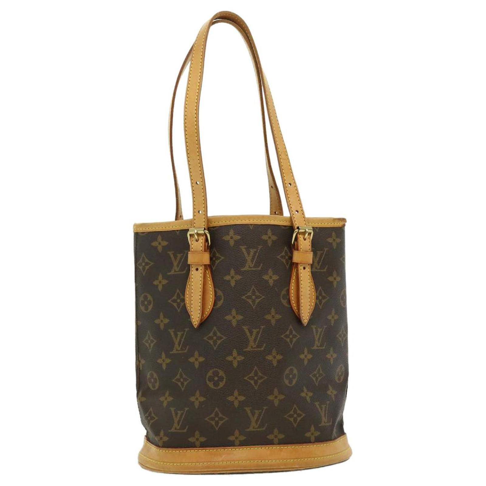 LOUIS VUITTON Monogram Bucket PM Shoulder Bag M42238 LV Auth ki2168 ...