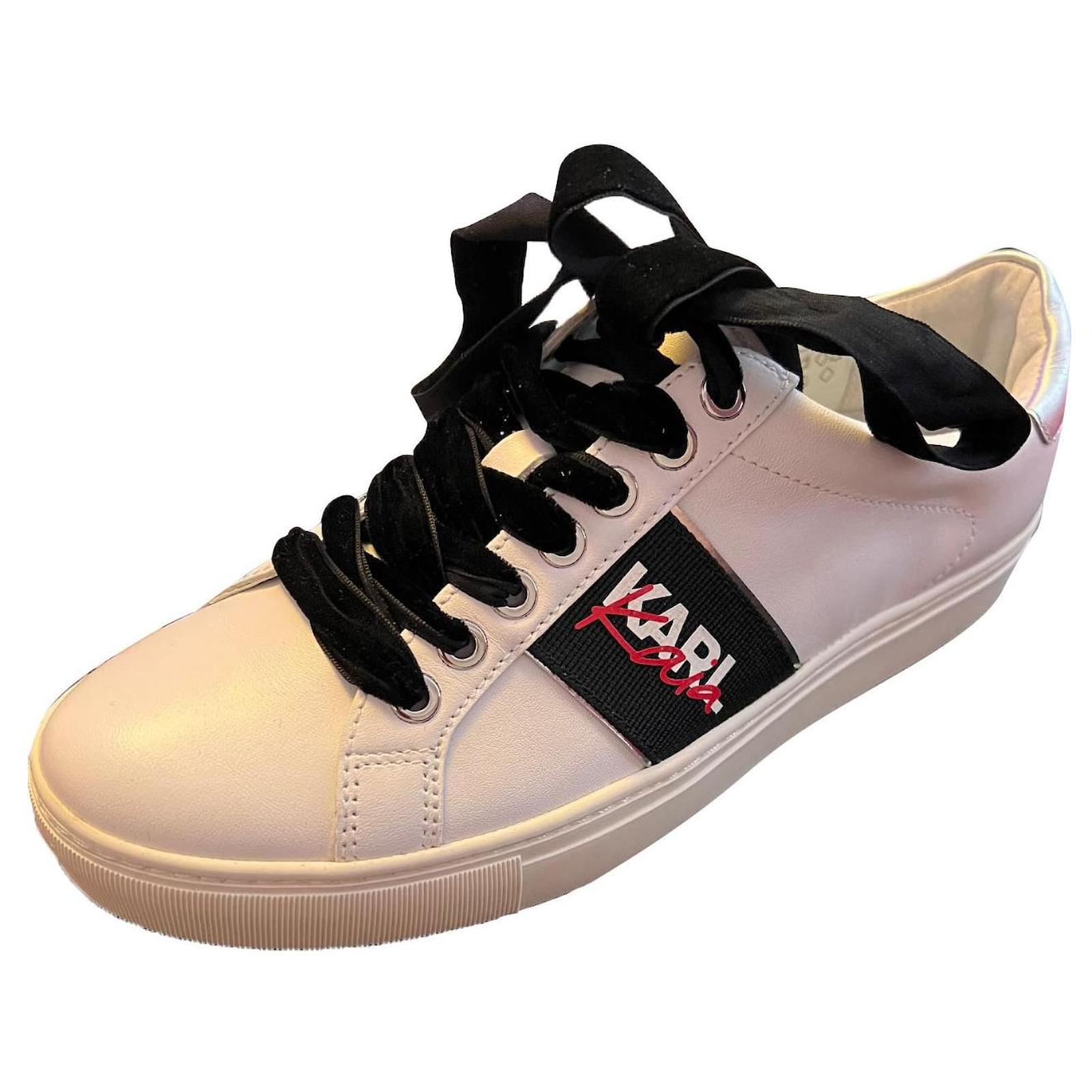 White leather trainer Karl Lagerfeld ref.657095 - Joli Closet