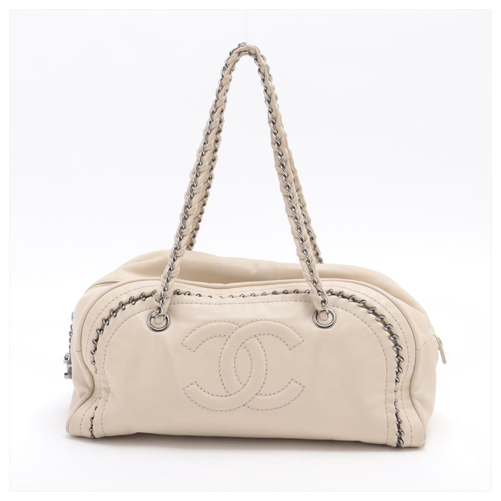 Chanel 25K Bowling Bag Black Gold Sheepskin 294981
