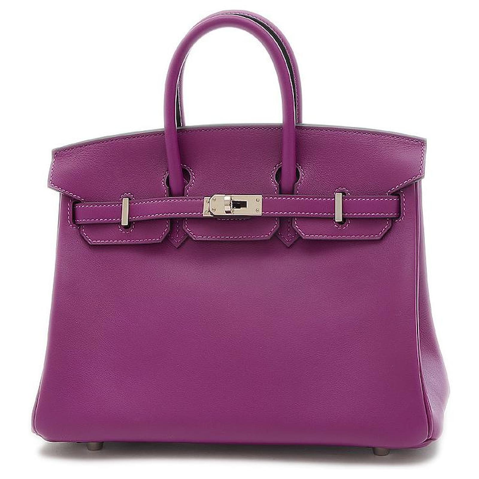 Hermès HERMES BIRKIN 25 Purple Leather ref.657866 - Joli Closet