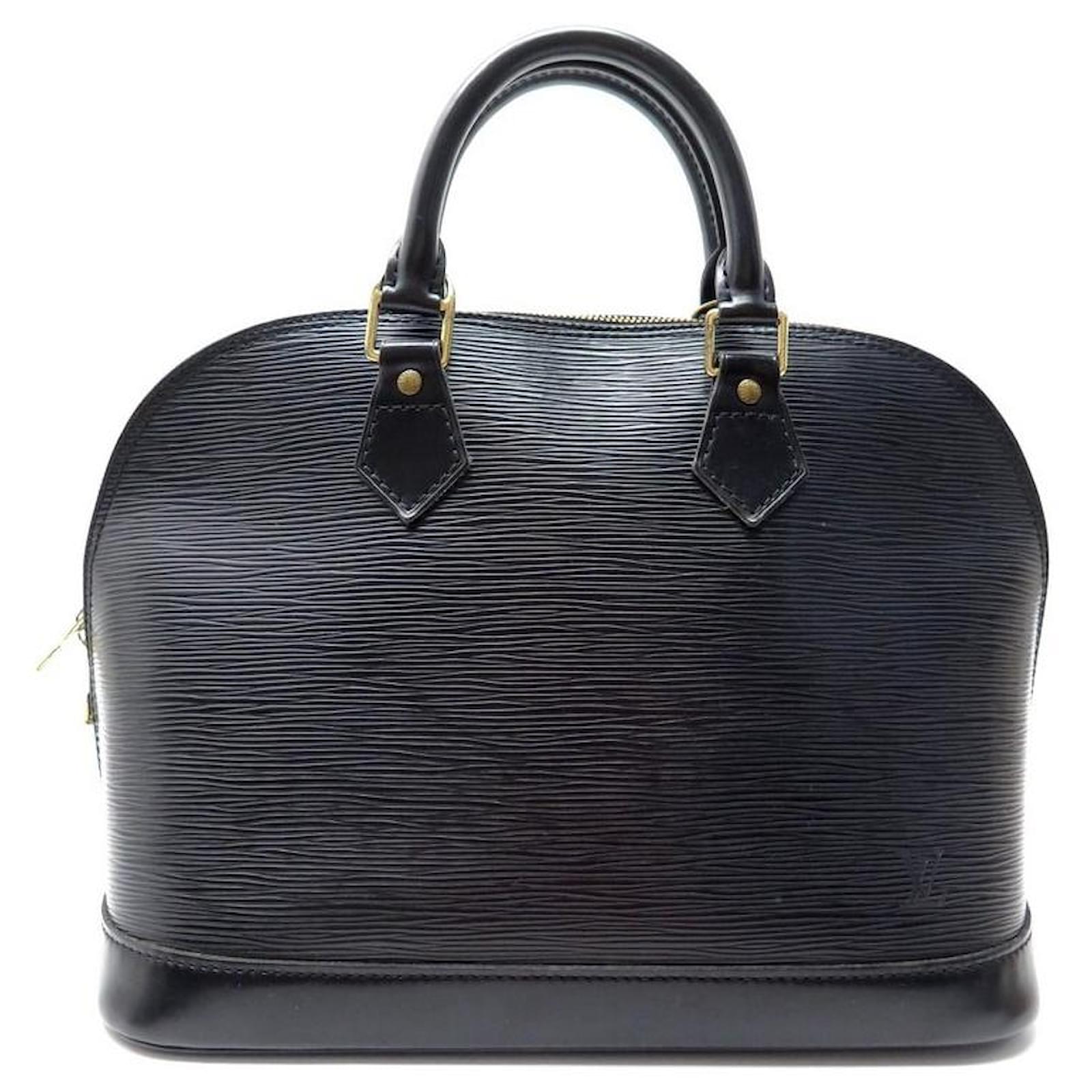 Louis Vuitton Alma PM Epi Leather Handbag Black