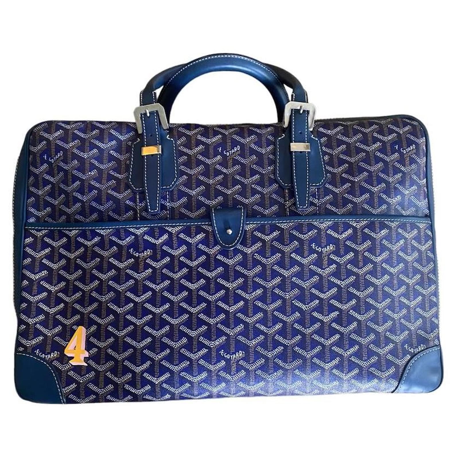 Goyard Dark blu Ambassade briefcase Blue ref.658644 - Joli Closet