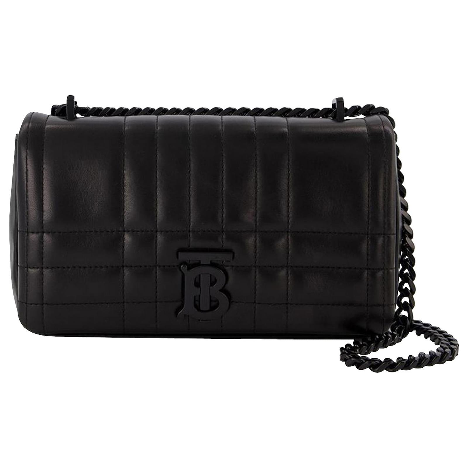 Lola Leather Shoulder Bag in Black - Burberry