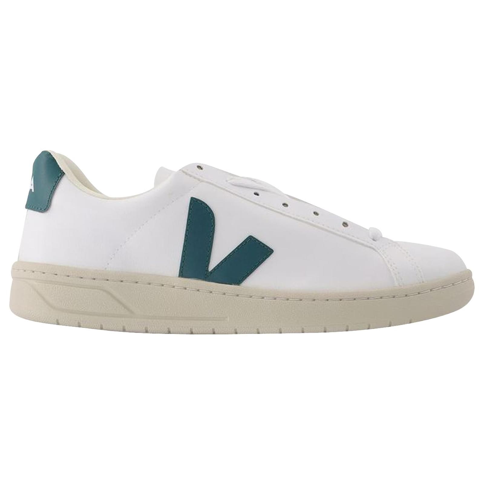 Veja Baskets Urca en Cuir Blanc Multicolore ref.658779 Joli Closet