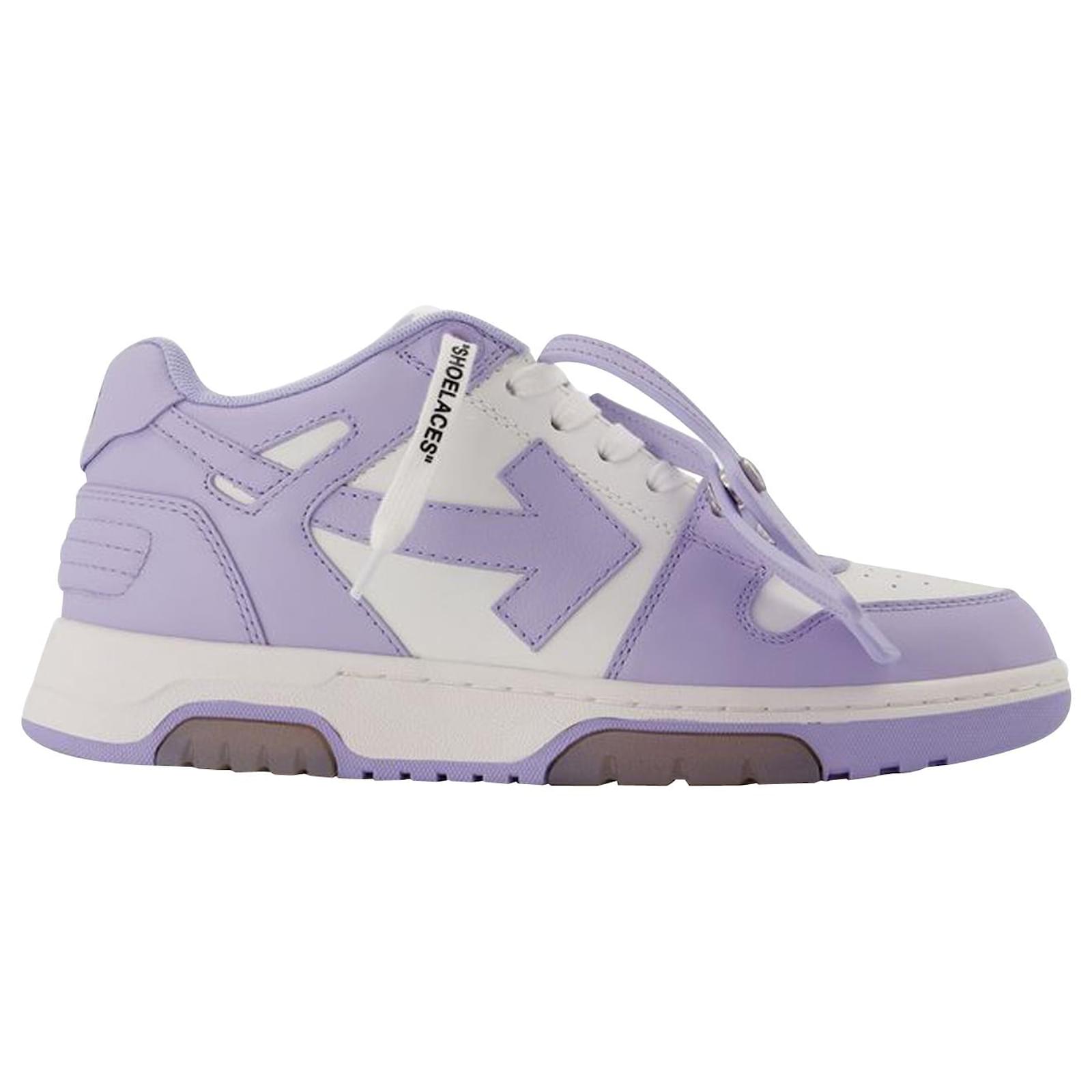 スニーカー Out Of Office Sneakers - OFF WHITE - Leather - Purple Off-White White & Purple Out Of Office Calf Leather Sneakers