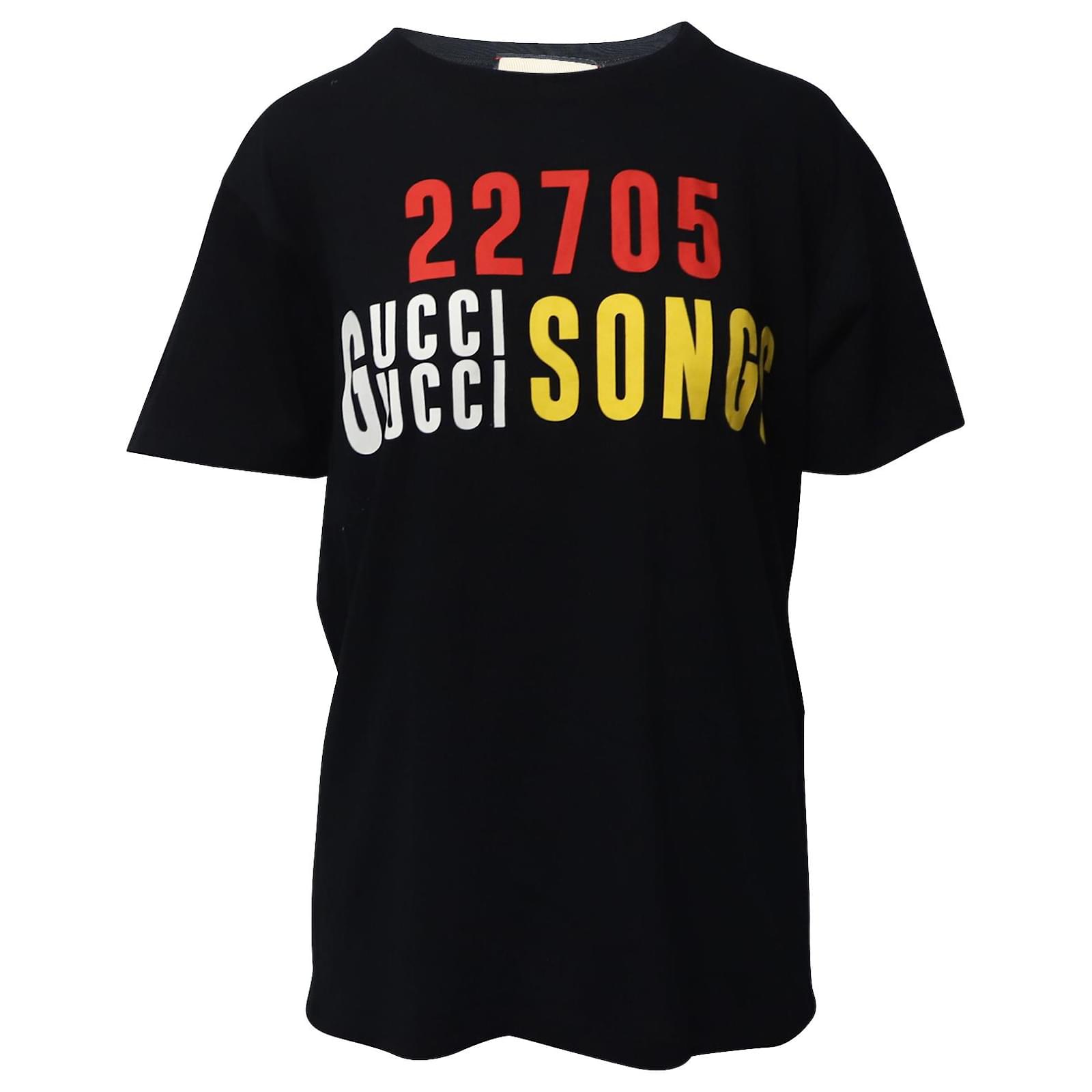 gucci 100 T-shirt in Black Cotton ref.659388 - Joli Closet
