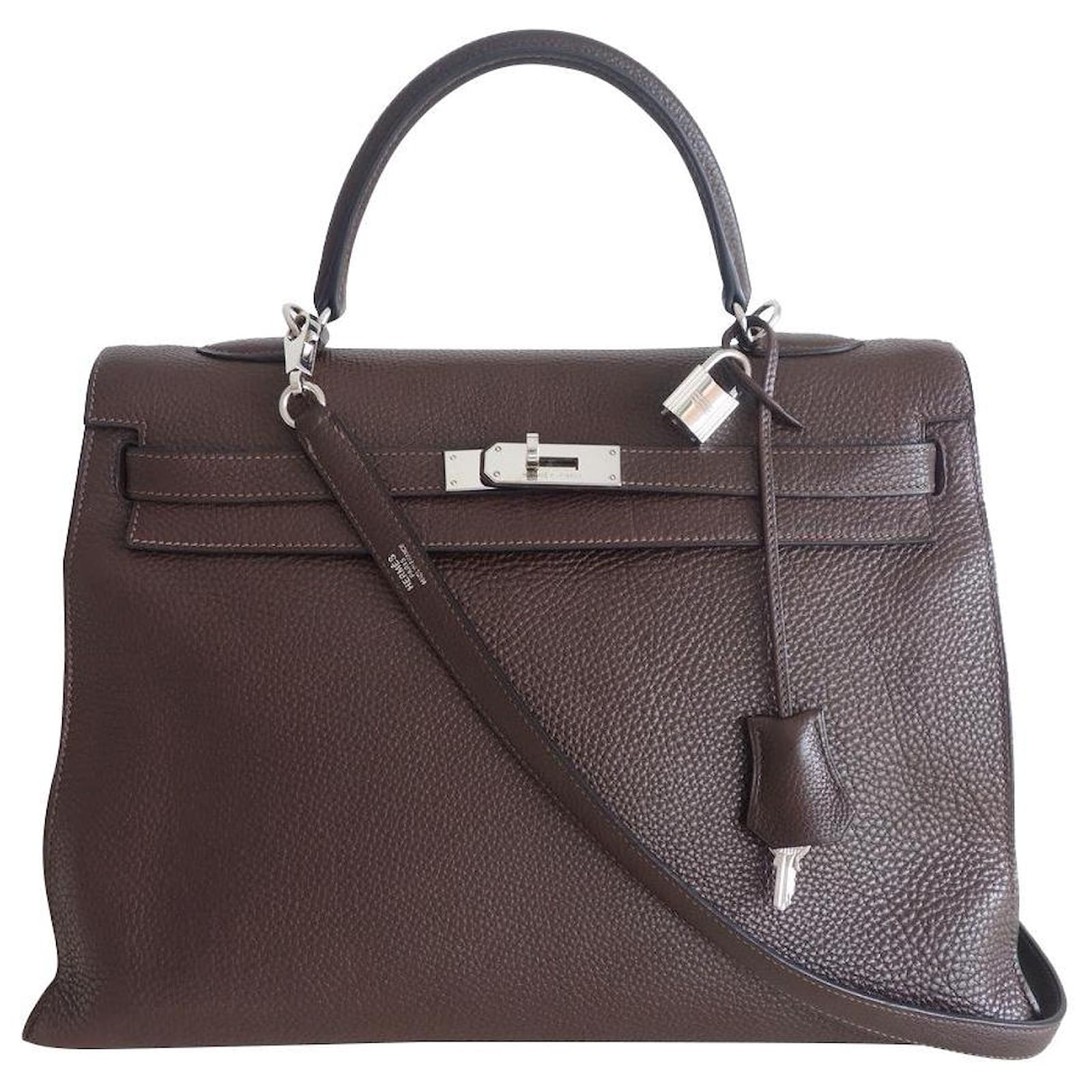 Hermès Hermes Kelly bag 35 Brown Leather ref.659907 Joli Closet