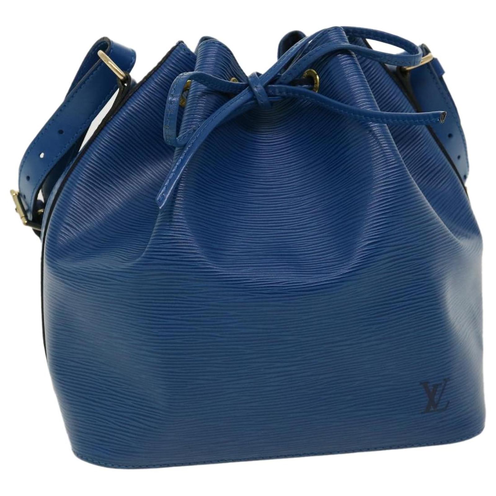 Noe Louis Vuitton Petit Noé Blue Leather Ref.660413 - Joli Closet