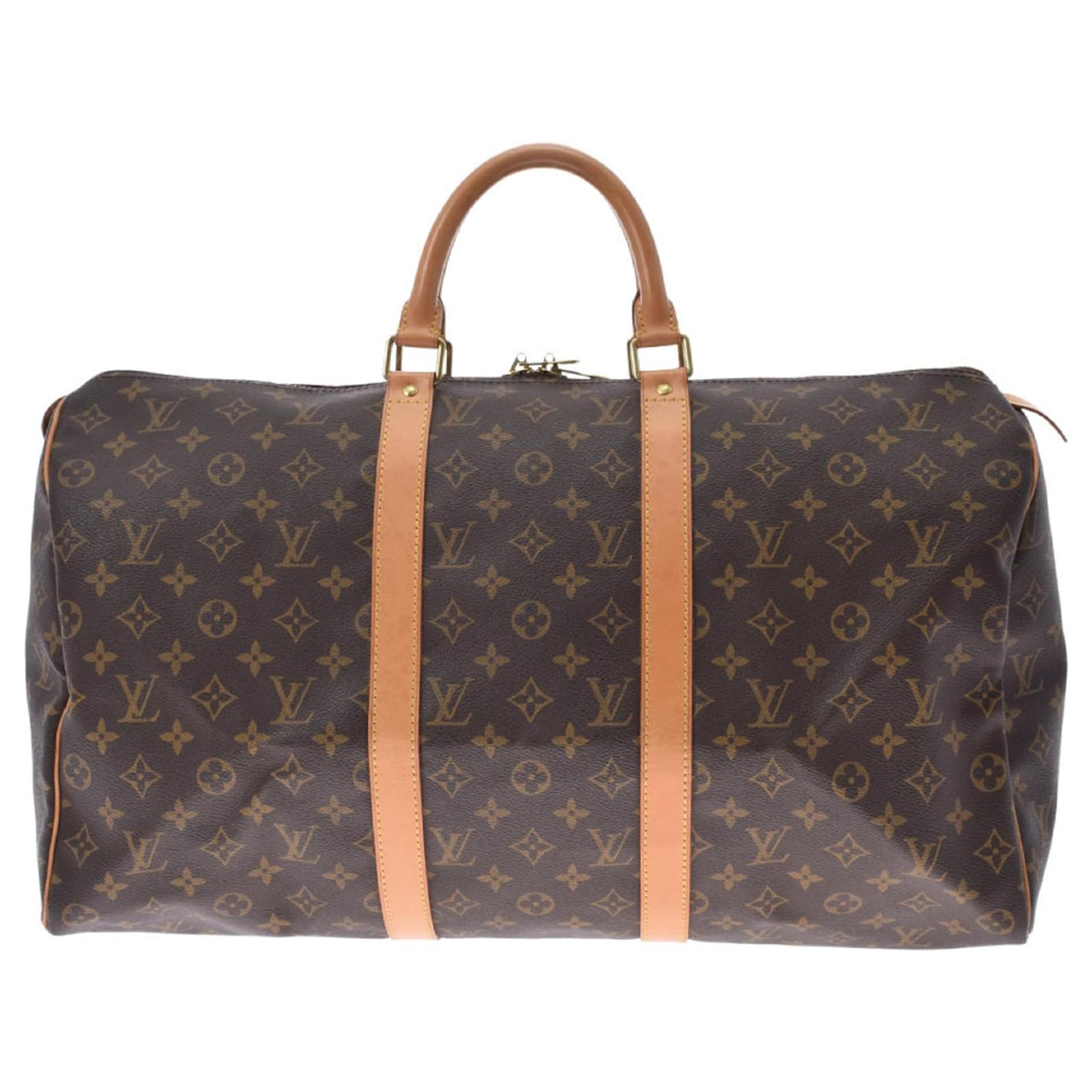 Louis Vuitton Keepall 50 Brown Cloth ref.660471 - Joli Closet