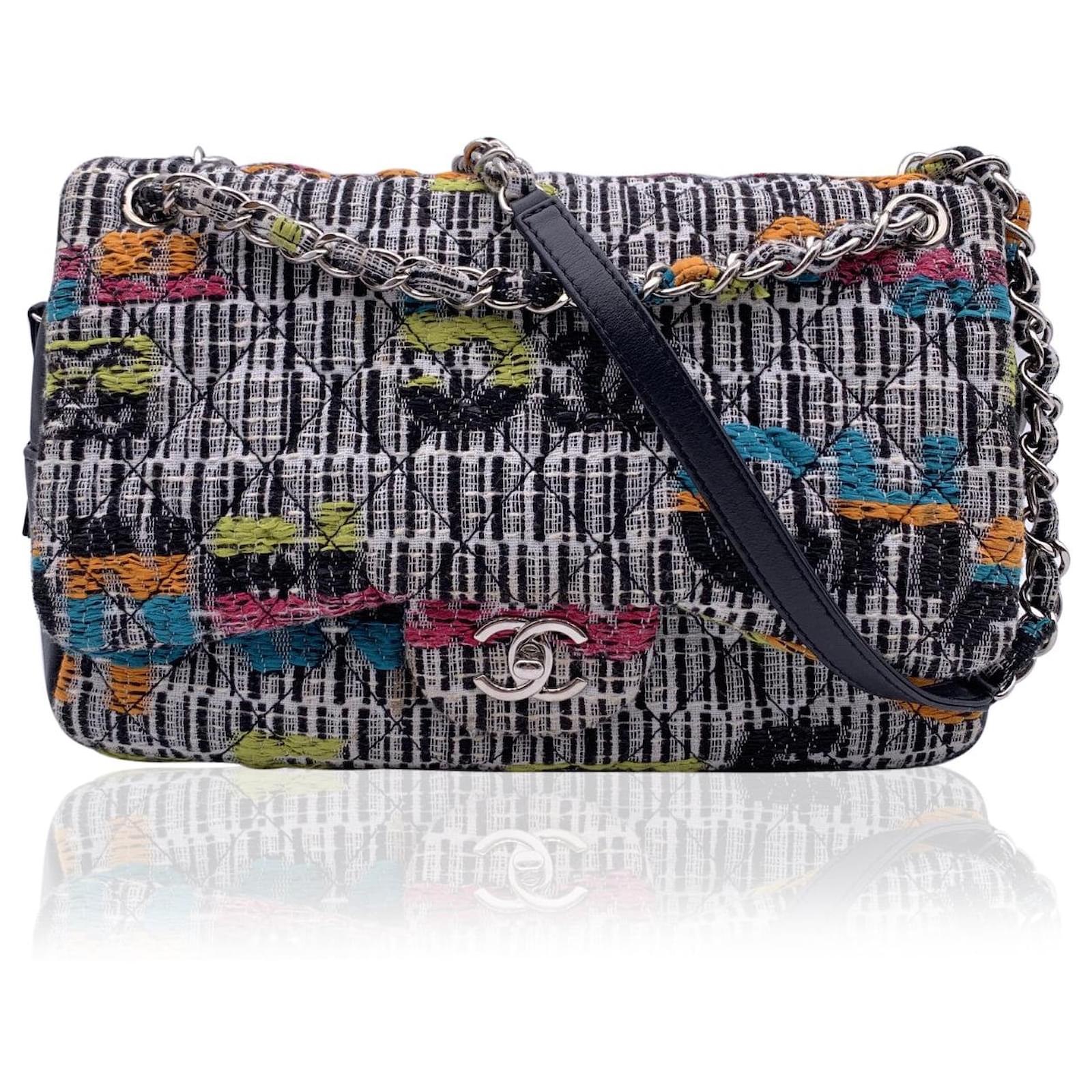 Chanel Limited edition 2016 Multicolor Tweed and Leather Easy Flap