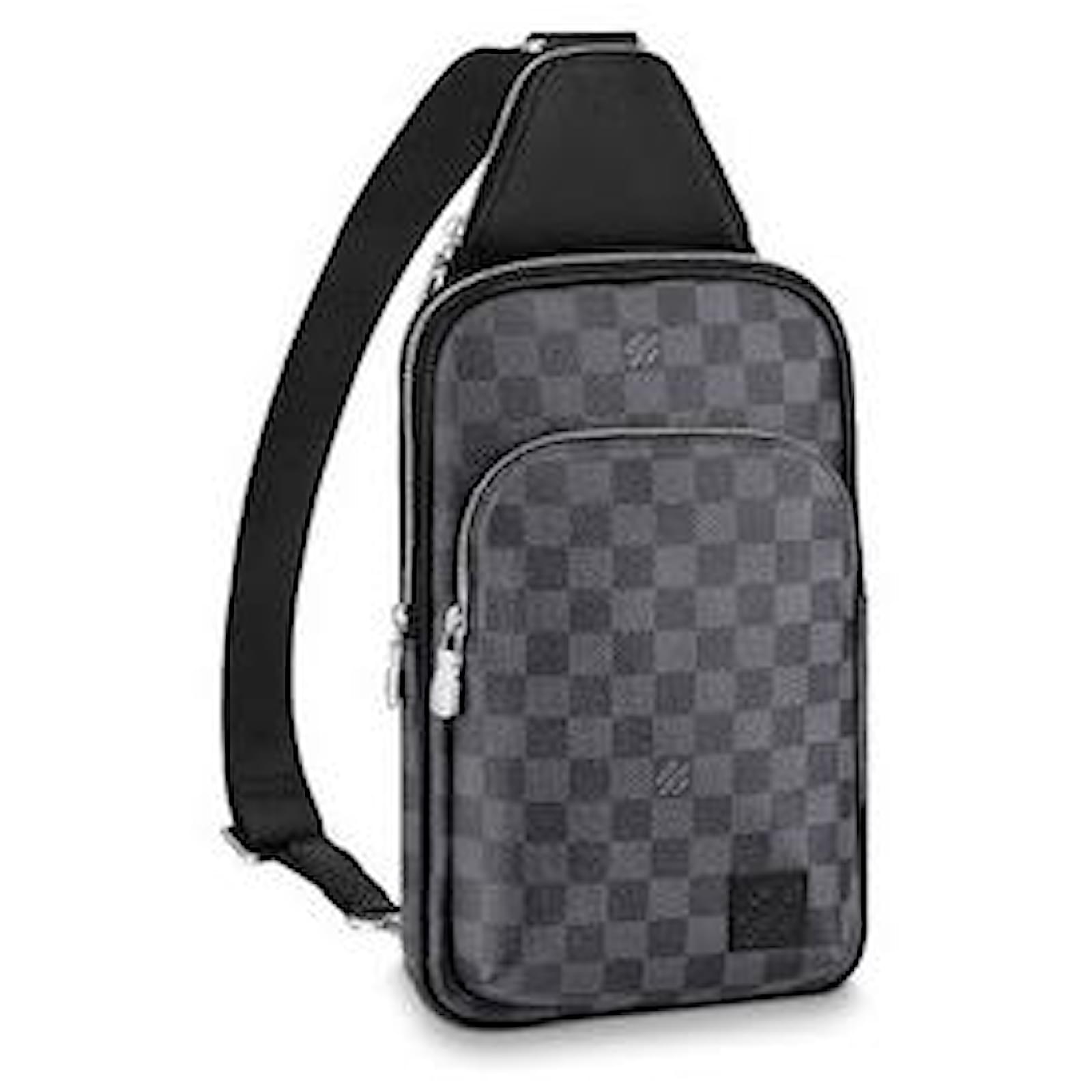 lv avenue sling bag black