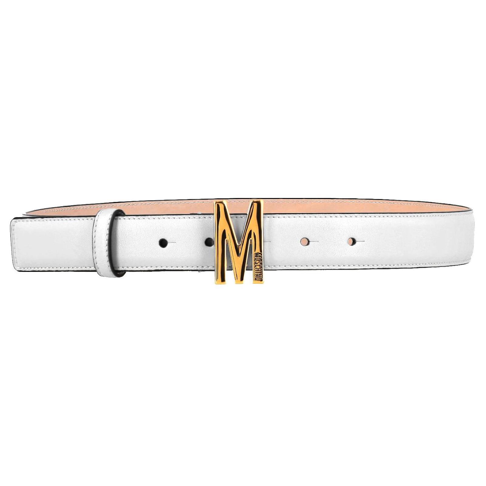 Ceinture Cuir Sur Mesure Tailored Sportsman - Matelassé Sportif - Blanc Moyen