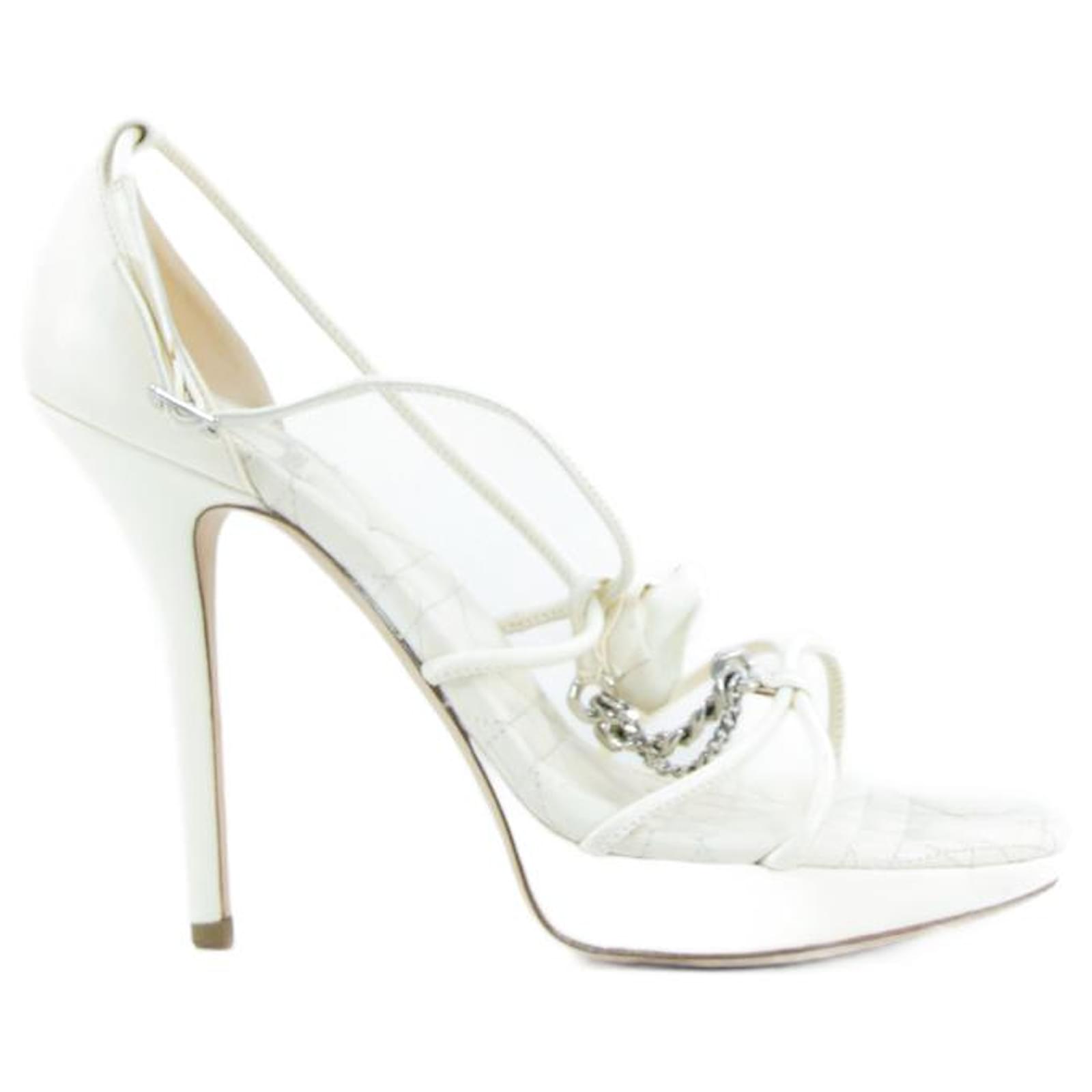 DIOR heels 40 Beige Leather ref.662431 Joli Closet