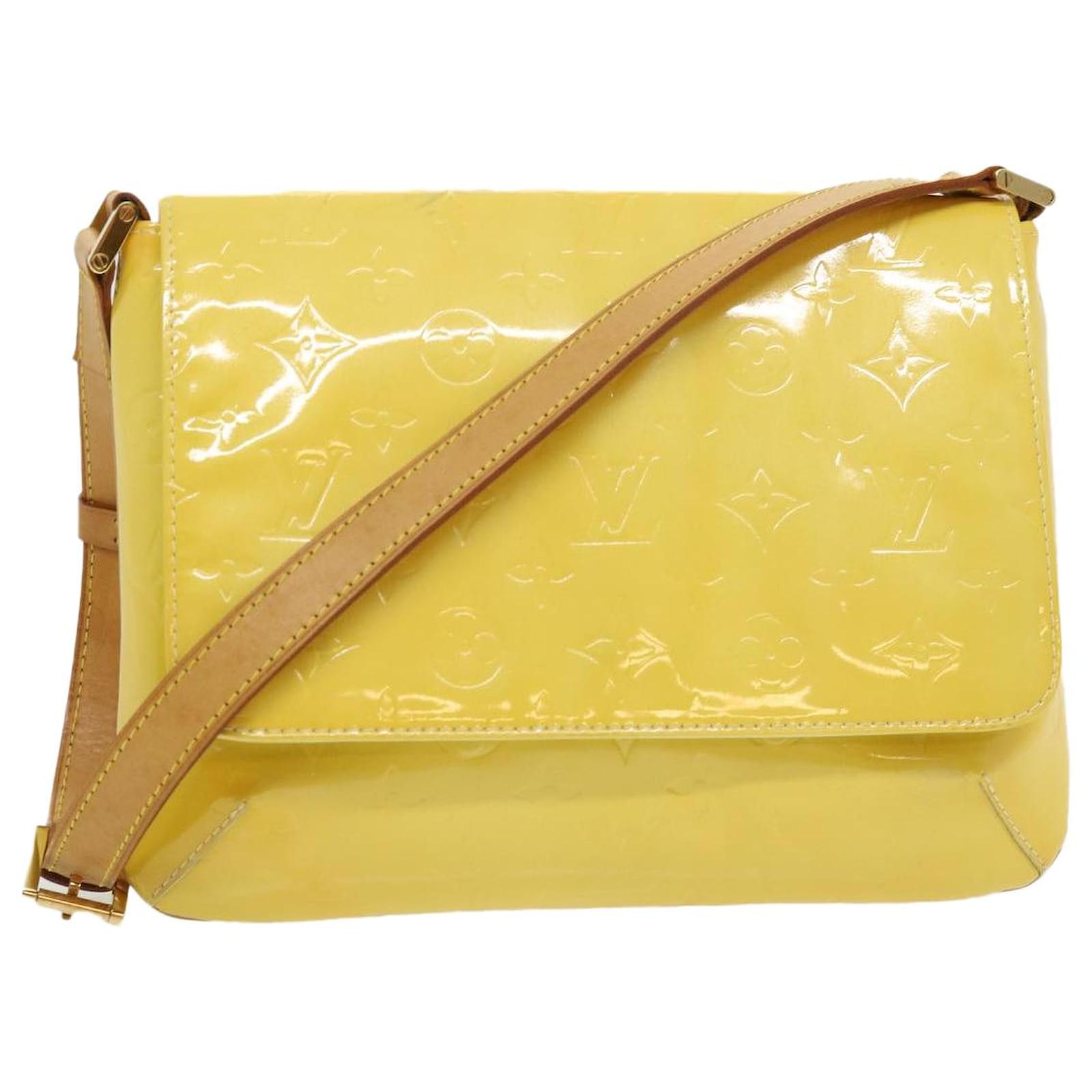 LOUIS VUITTON Vernis Thompson Street Shoulder Bag Lime Yellow M91071 Auth  lt618 Patent leather ref.662694 - Joli Closet