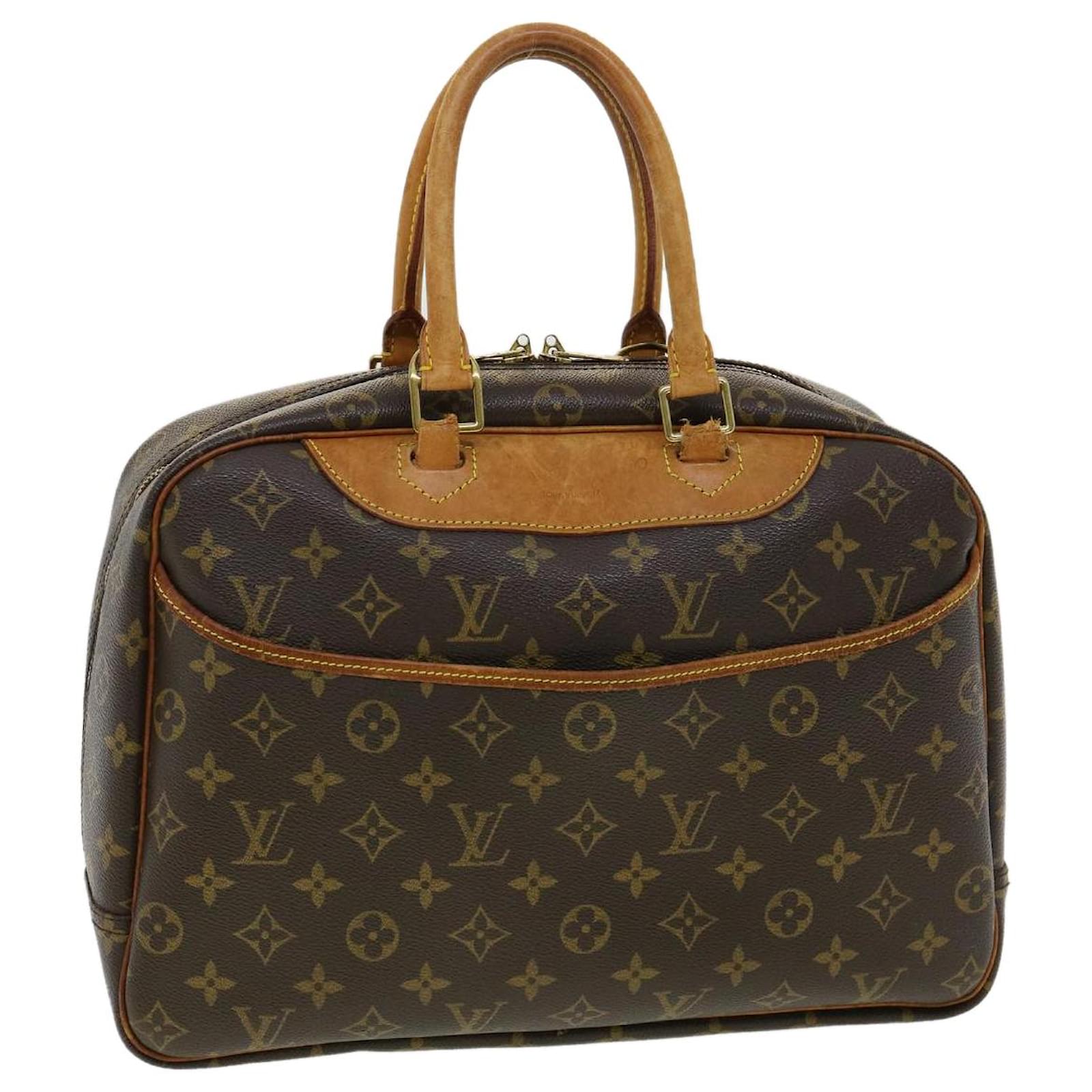 LOUIS VUITTON Monogram Deauville Boston Travel Handbag