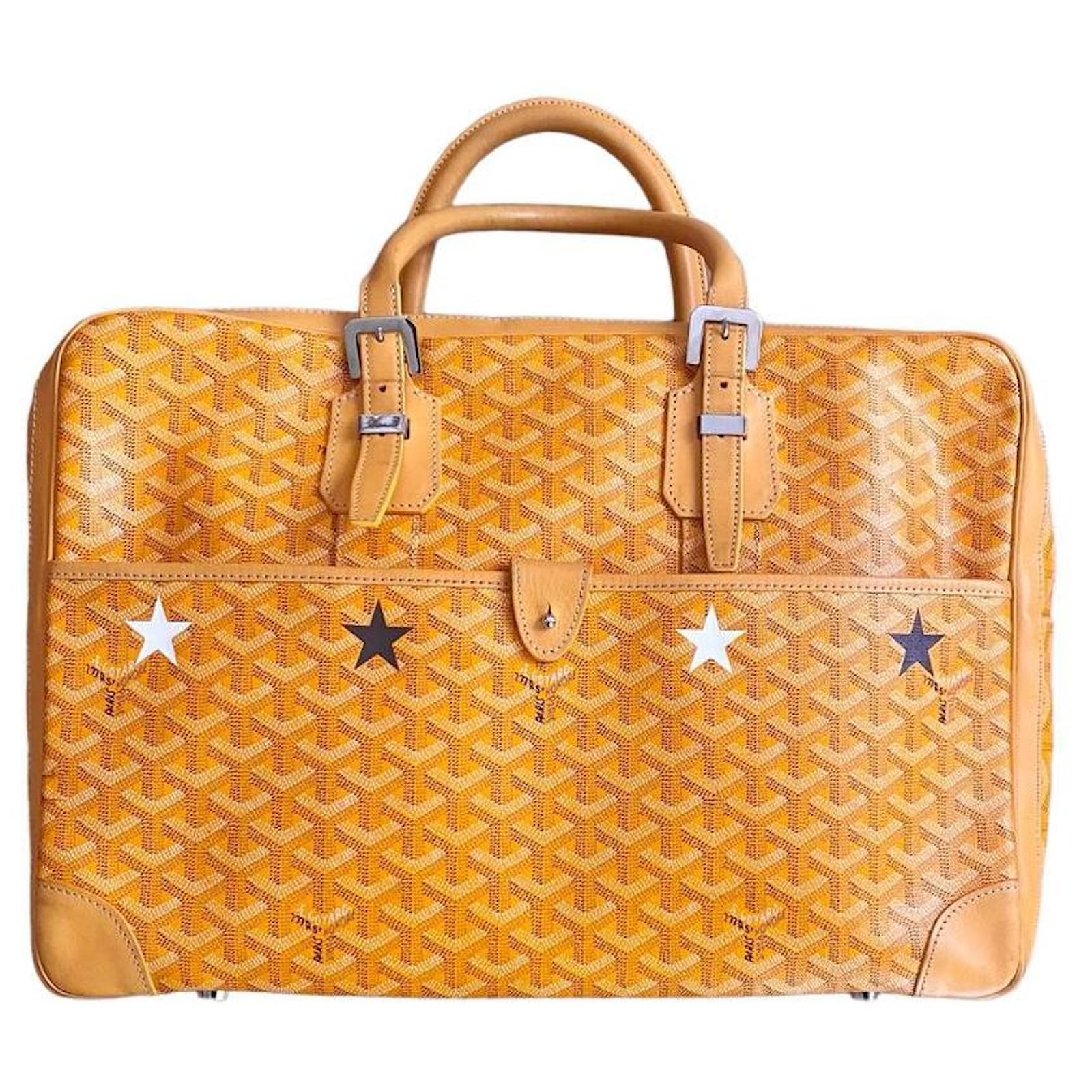 Goyard Yellow Ambassade large briefcase ref.662972 - Joli Closet