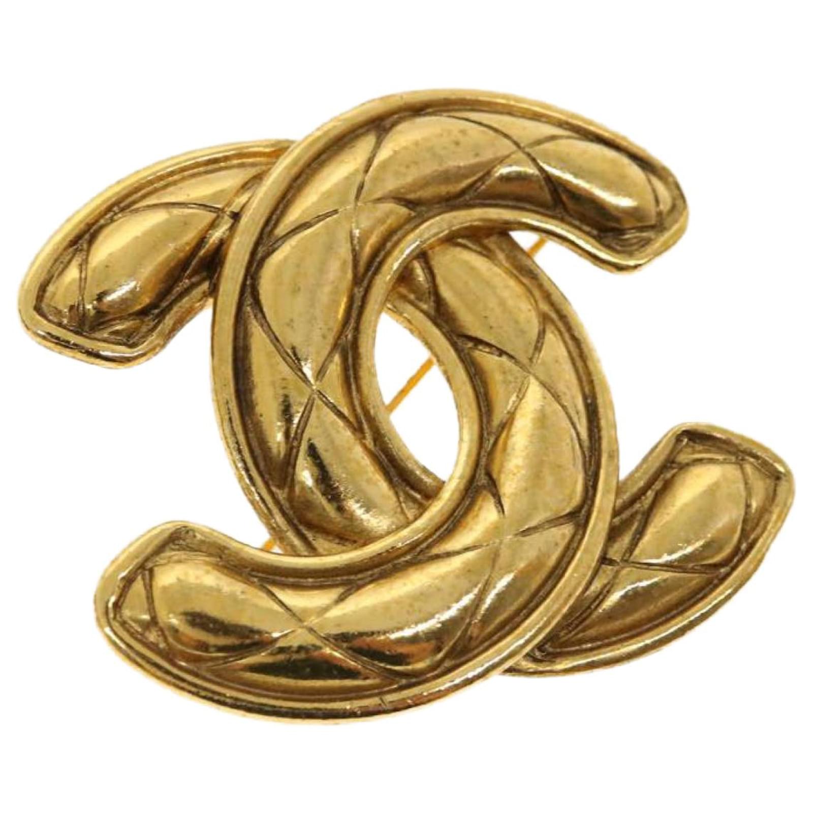 Gold Chanel Pin 