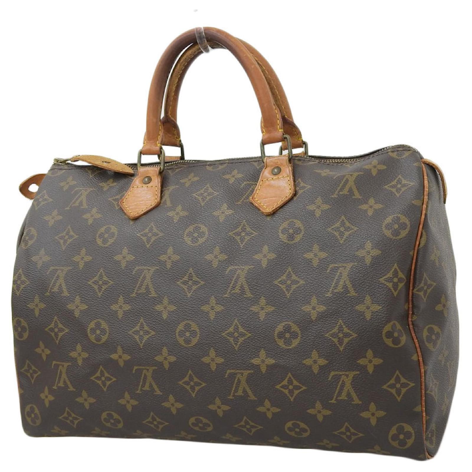 Louis Vuitton Speedy 35 Brown Cloth ref.663269 - Joli Closet