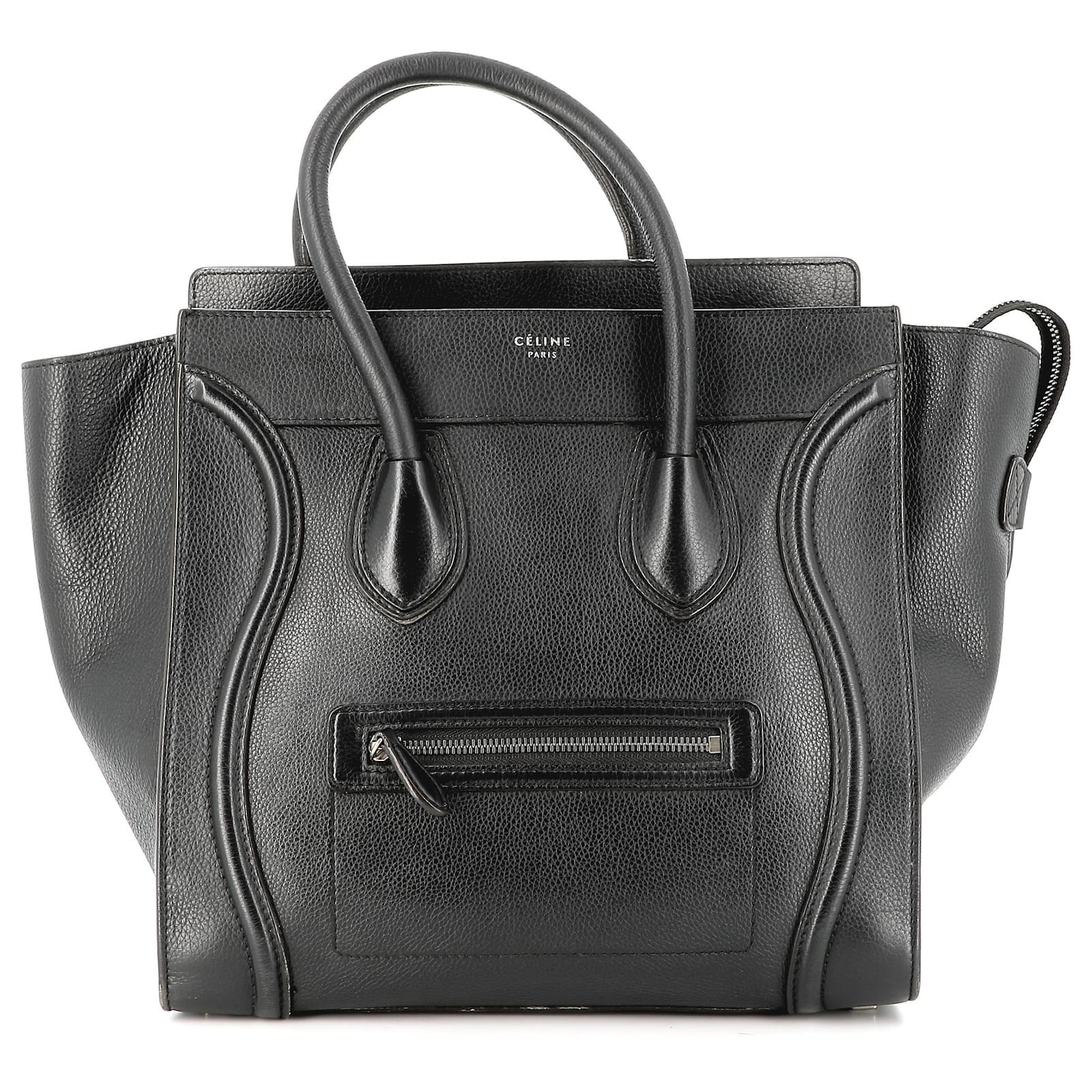 C?�line Luggage Cuir Noir ref.664602 - Joli Closet
