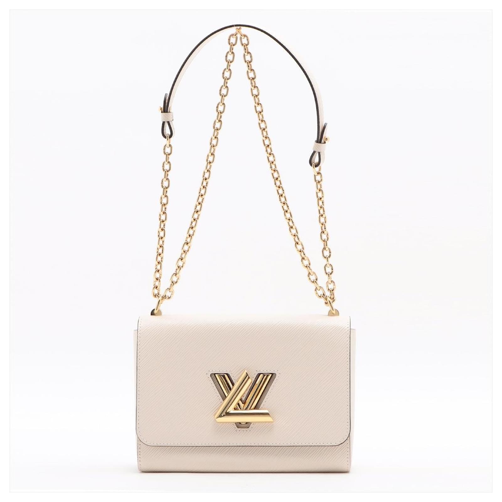 Louis Vuitton Epi Twist MM Epi Quartz Beige Leather ref.664669 - Joli Closet