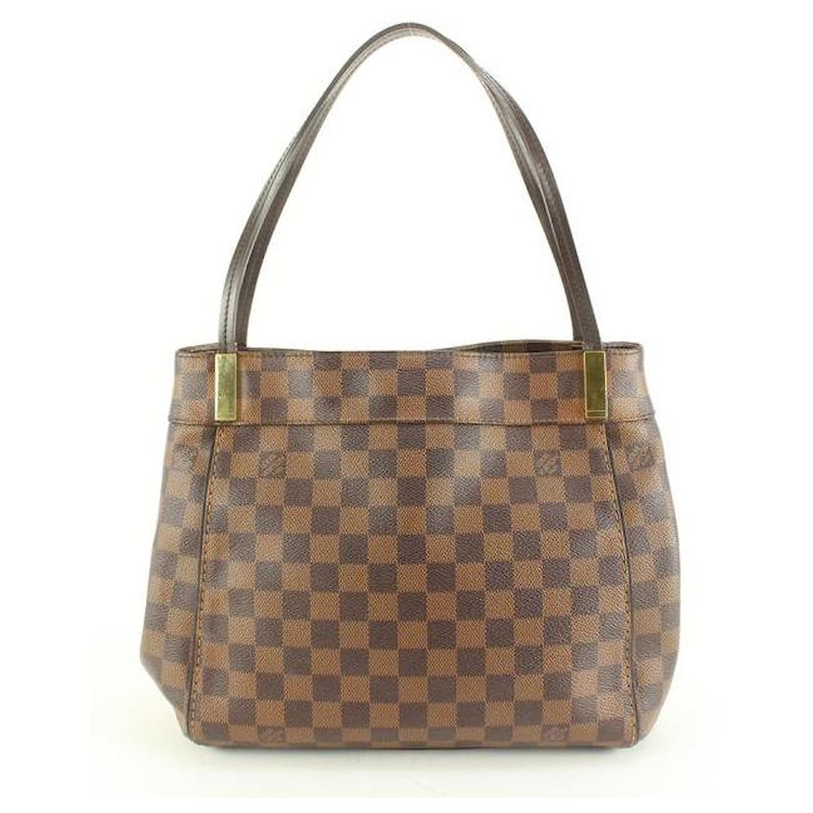 LOUIS VUITTON Marylebone PM Damier Ebene Shoulder Bag Brown