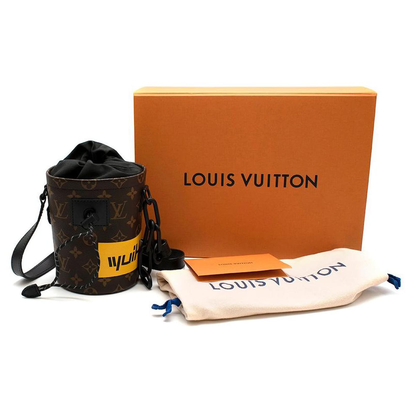 Louis Vuitton by Virgil Abloh Nano Bag - Singapore Edition Brown Cloth ref.664702 Closet