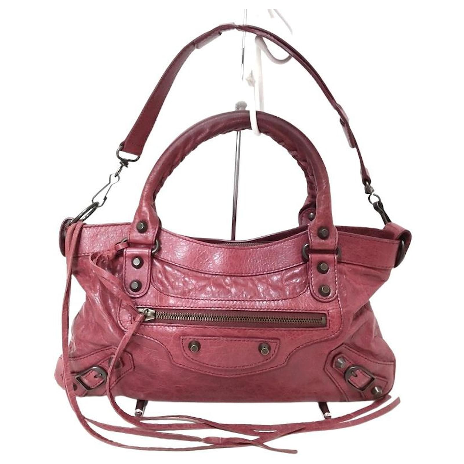 Sac ?� main en cuir Balenciaga First Rouge ref.665023 - Joli Closet