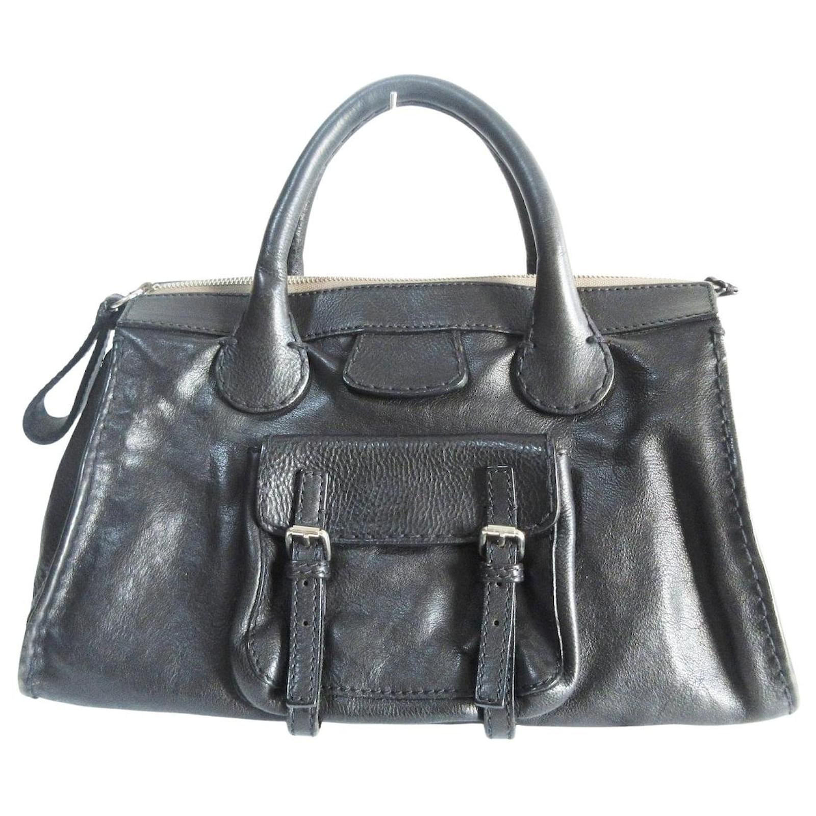 Chloé Edith Black Leather ref.665157 - Joli Closet