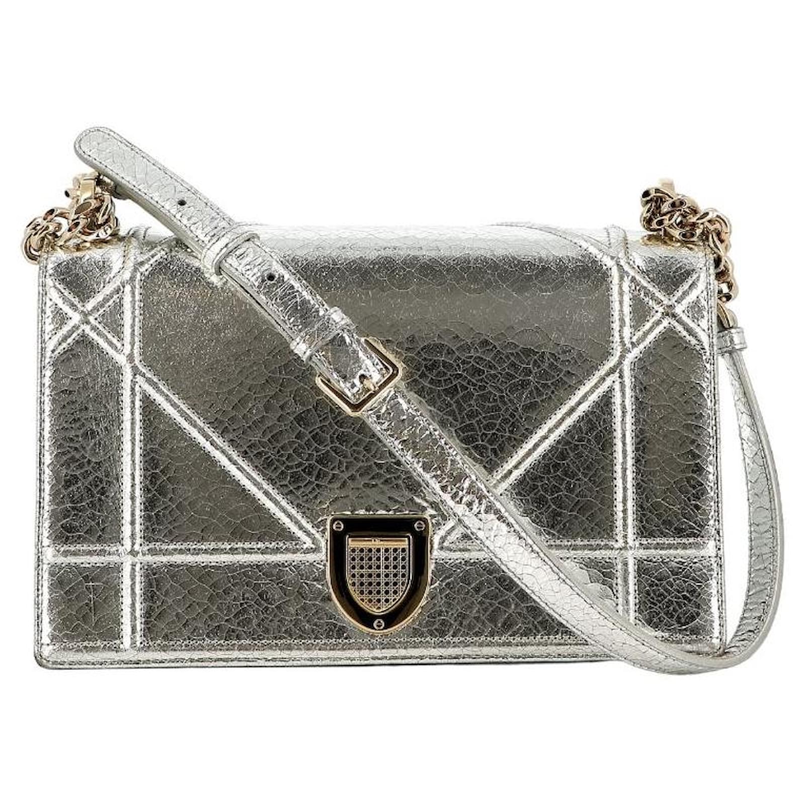 Dior Diorama Silvery Leather ref.665976 - Joli Closet