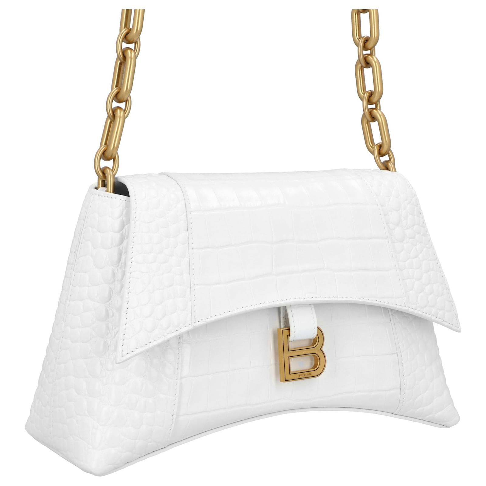 Balenciaga Hourglass White Leather Ref.666987 - Joli Closet