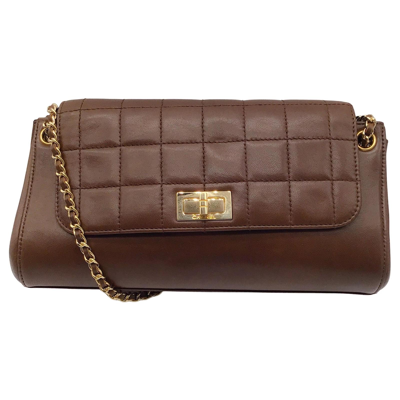Chanel Classic handbag 2002 Chocolate Bar Accordion Brown Leather Shoulder  Bag ref.667538 - Joli Closet