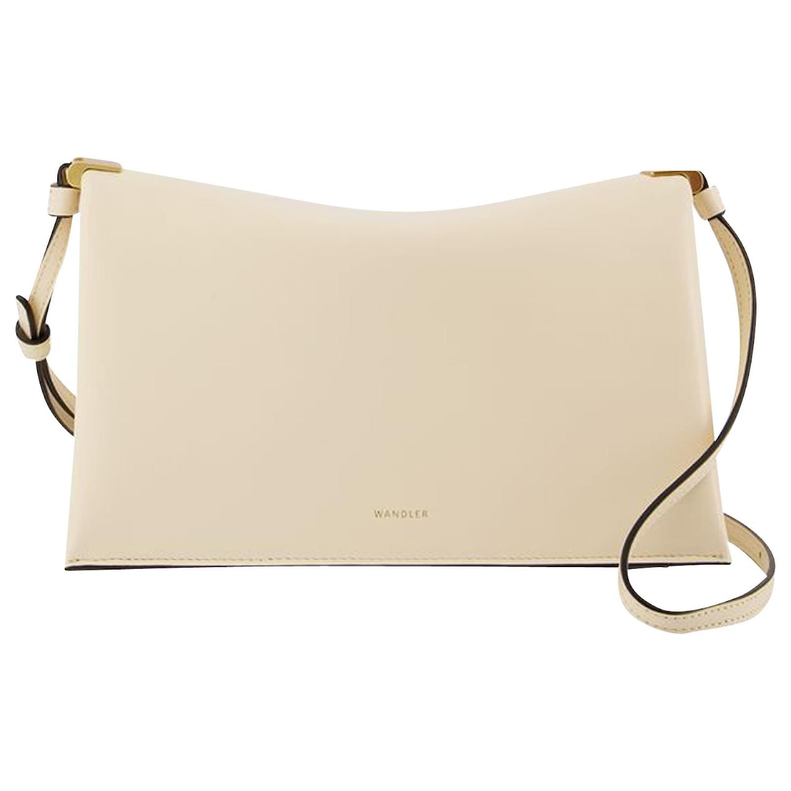 Uma Baguette in Beige Leather