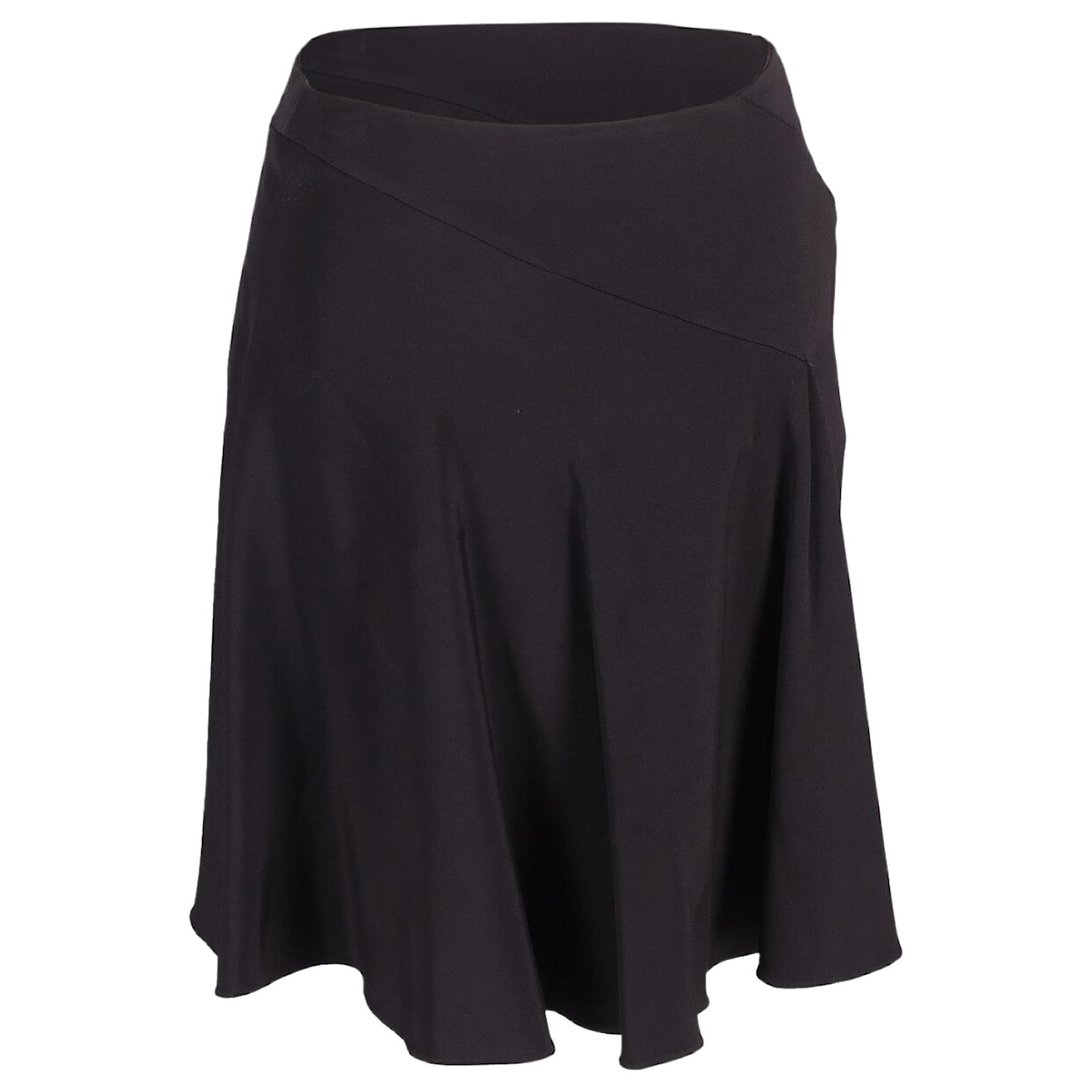 Jupe Mi-longue évasée Viyella Noire – Femme Taille 8 – Occasion Excellent état