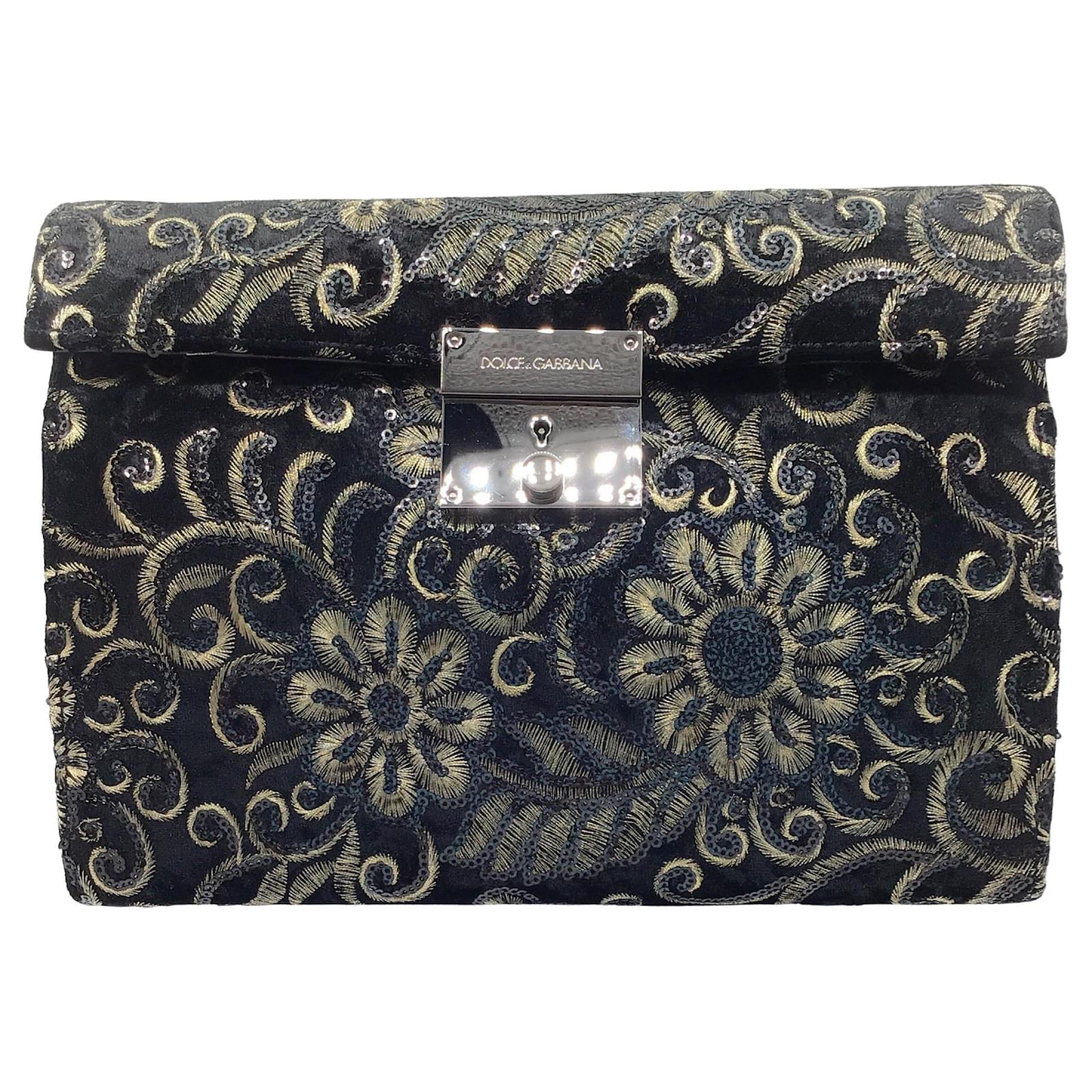 Dolce & Gabbana Sequined Embroidered Black / Anthracite / Metallic ...