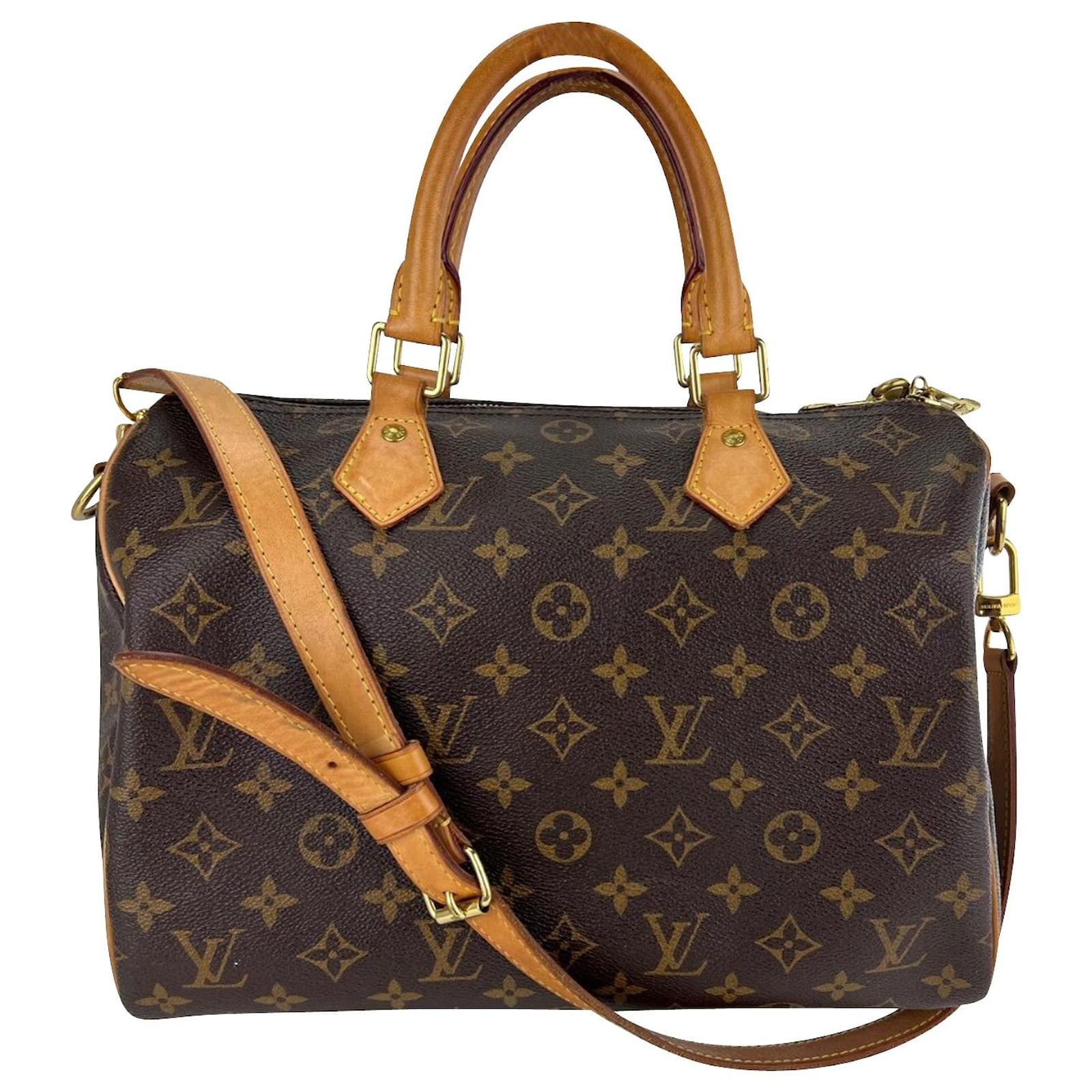 Louis Vuitton Louis Vuitton Hand Bag Speedy 30 Bandouliere Monogram Satchel  With Insert A1013 Leather ref.667926 - Joli Closet