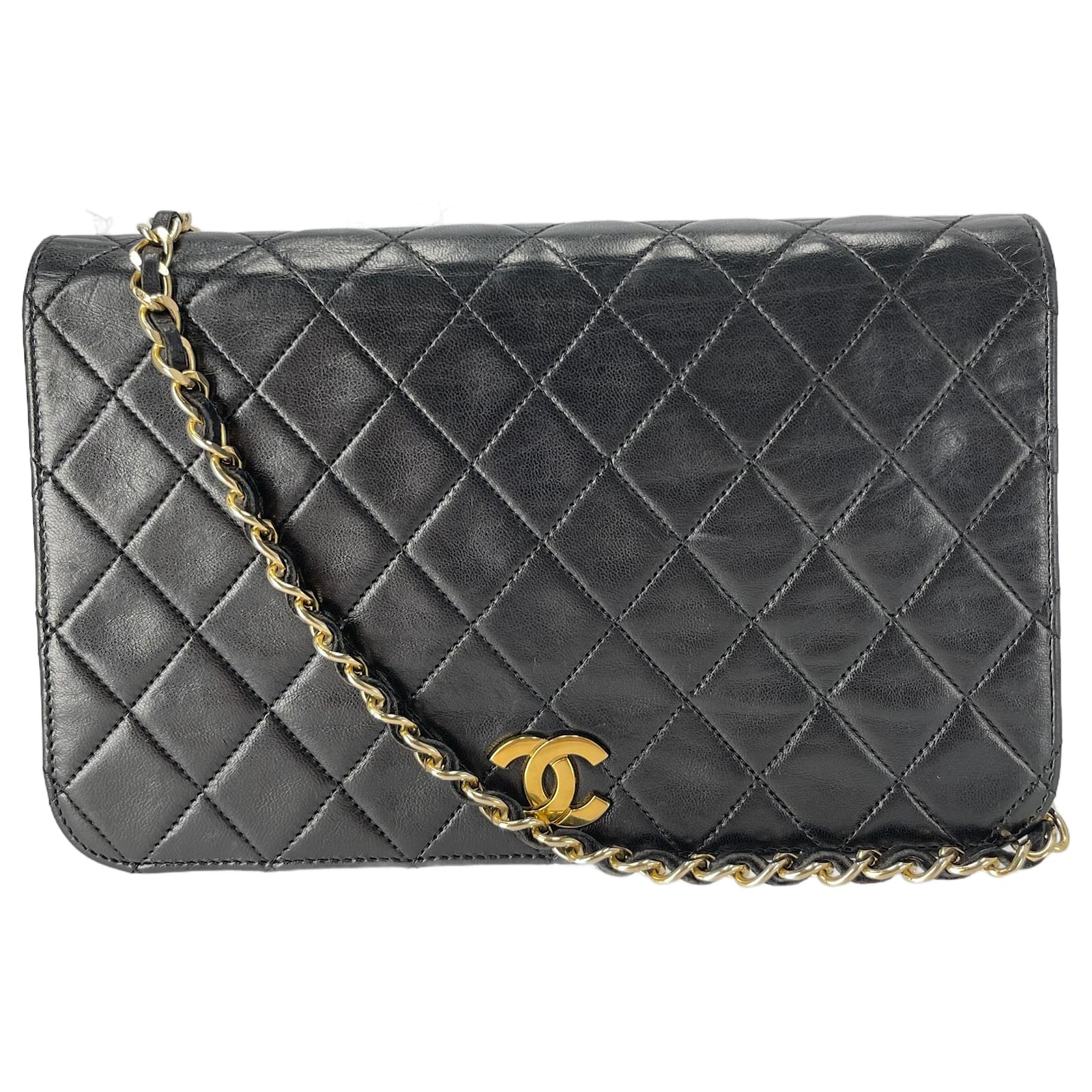 Chanel Black Quilted Lambskin Wallet on Chain