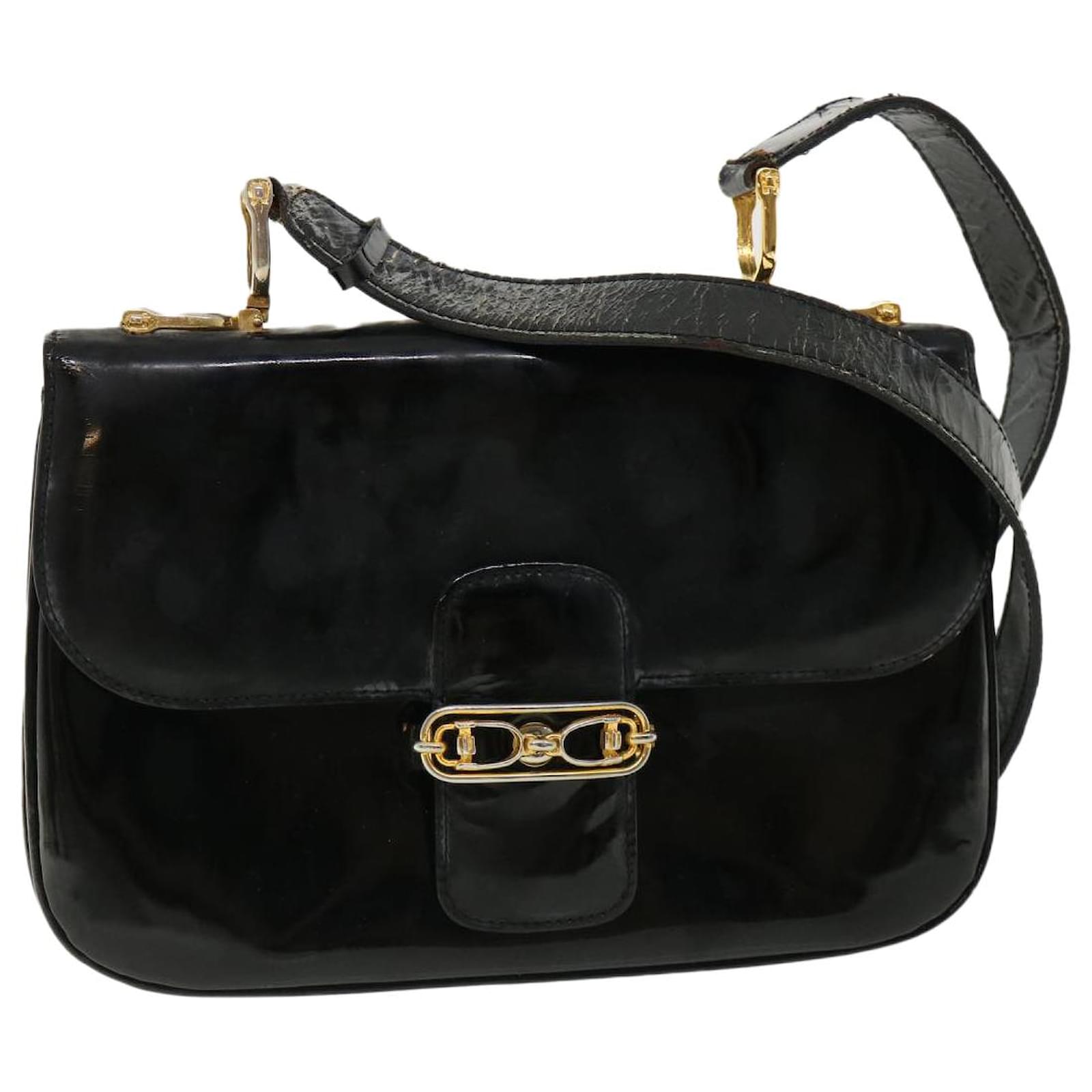 C?�line CELINE Sac Bandouli?�re Cuir Noir Auth rd3015 ref.669269 - Joli Closet