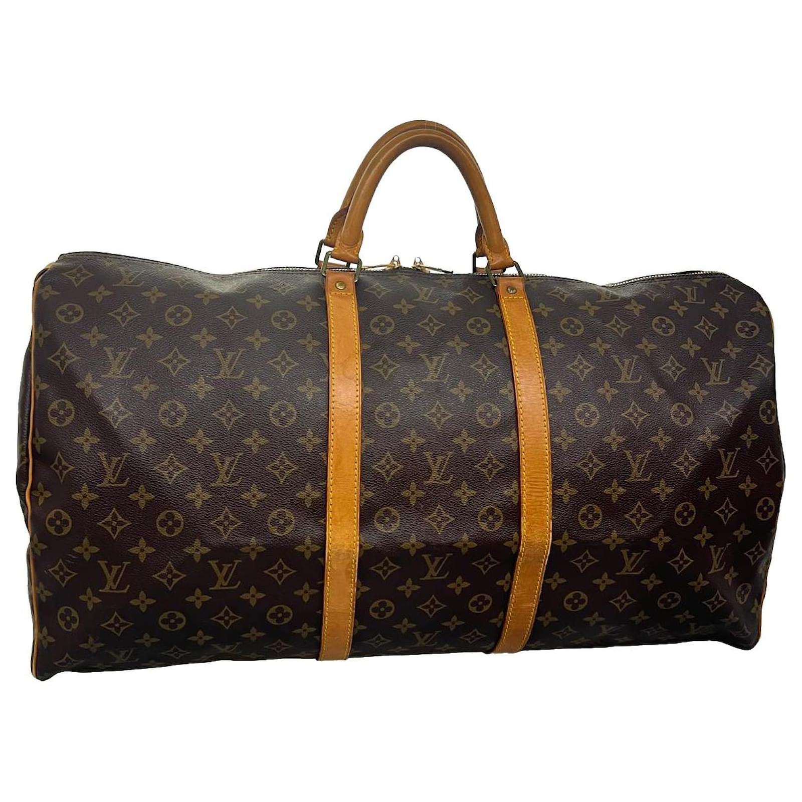 Louis Vuitton Monogram Keepall 60 Boston Bag M41422 LV Auth hs1235