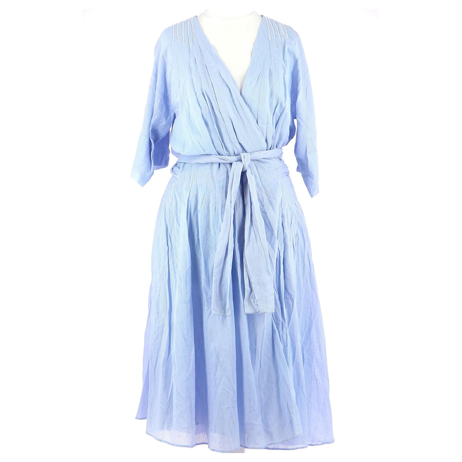 Joseph Robe Coton Bleu clair ref.669860 - Joli Closet