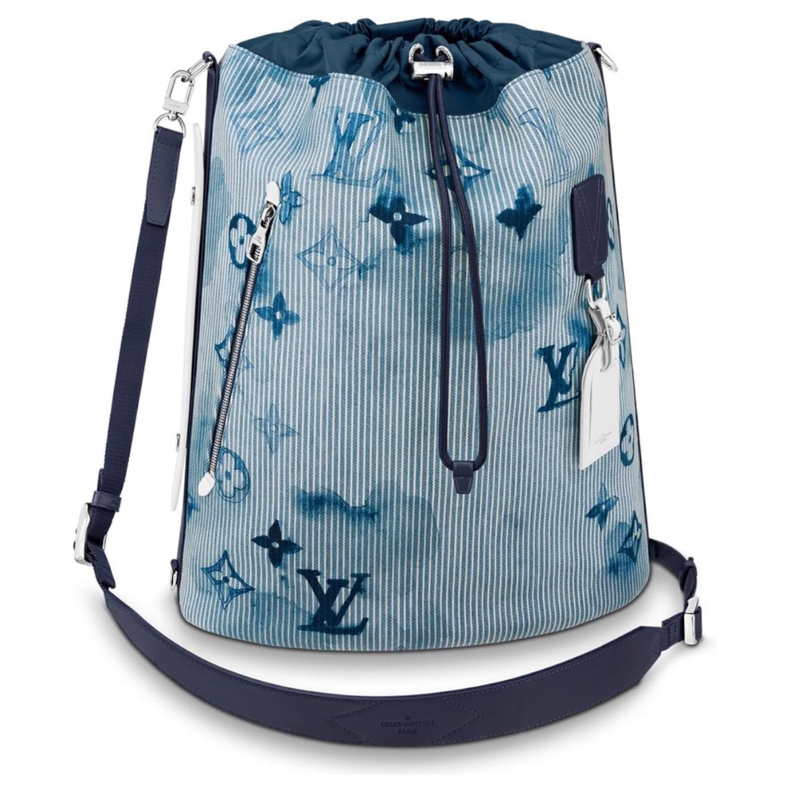 Louis Vuitton, Bags, Louis Vuitton Christopher Backpack Monogram Tapestry  Canvas Pm Blue