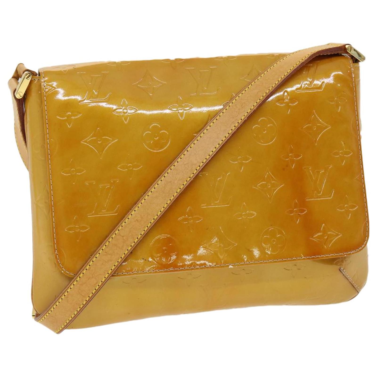 Vintage Louis Vuitton Thompson Street Yellow Vernis Leather
