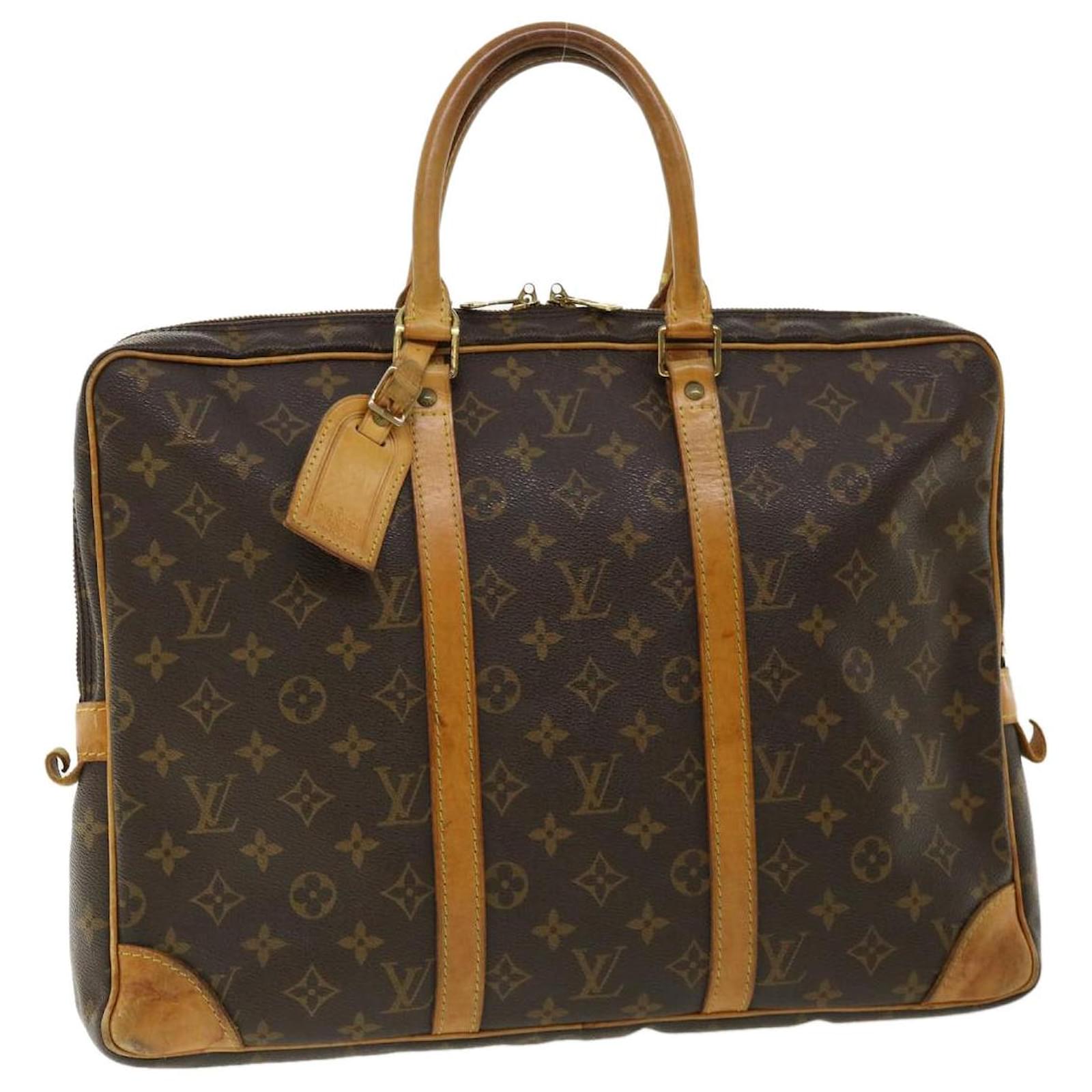 LOUIS VUITTON Monogram Pochette Priant Business Bag M51805 LV Auth